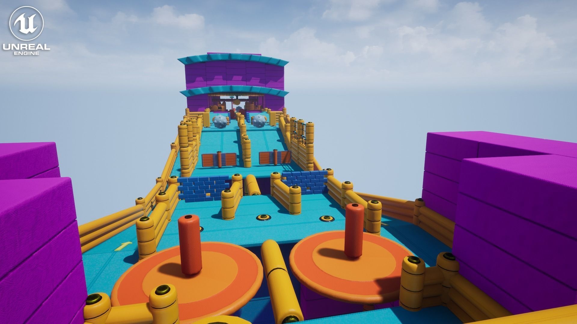 Fun Obstacle Course Vol 1 For Unreal And Unity Low-poly 3D model_11