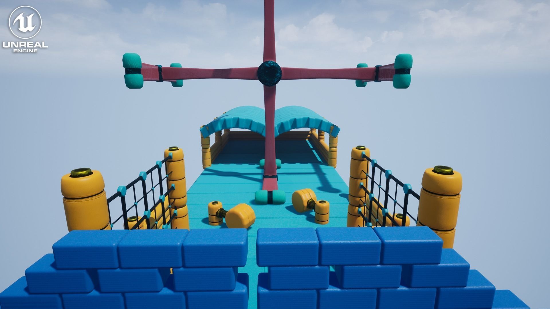 Fun Obstacle Course Vol 1 For Unreal And Unity Low-poly 3D model_19