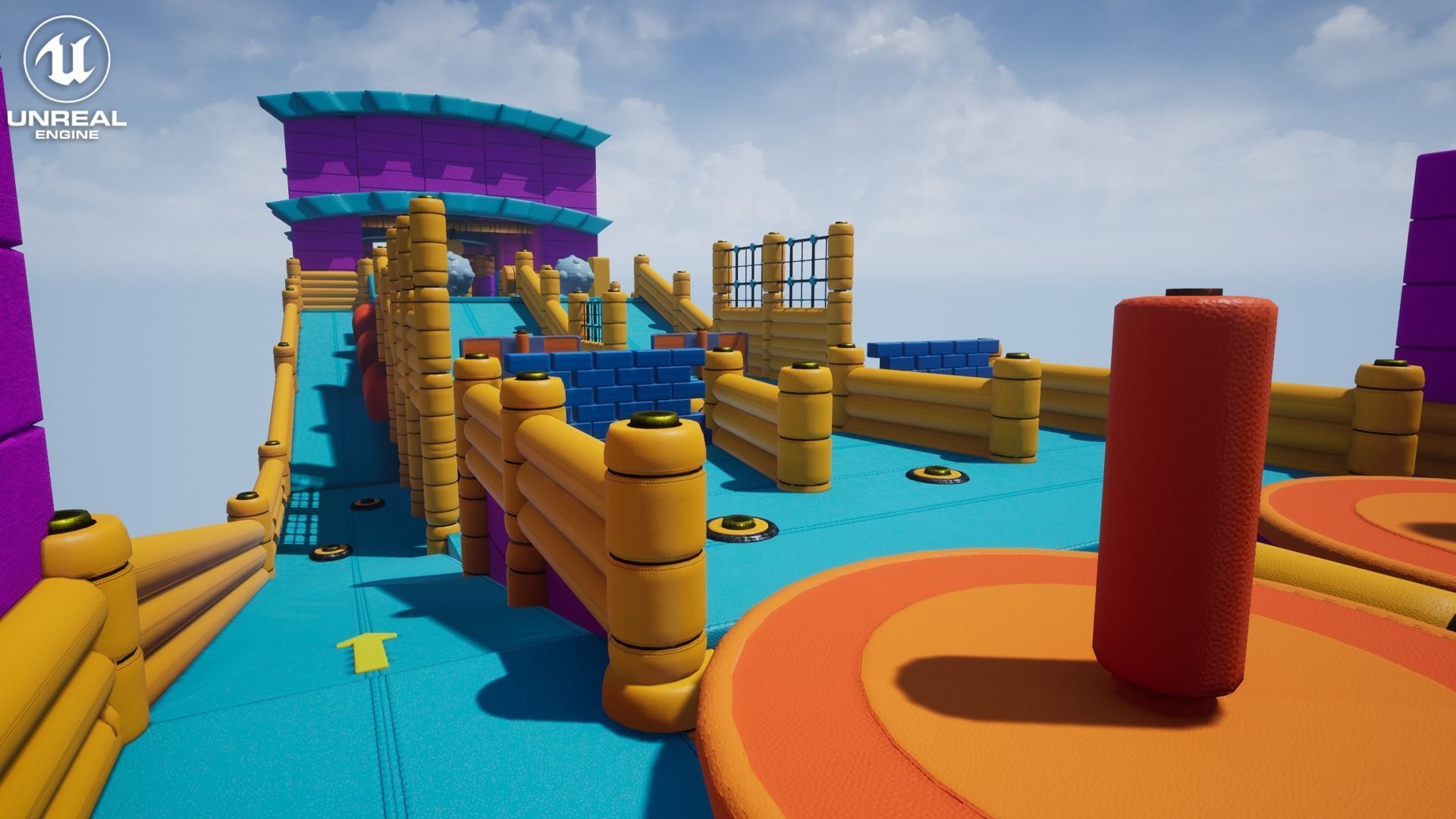 Fun Obstacle Course Vol 1 For Unreal And Unity Low-poly 3D model_13