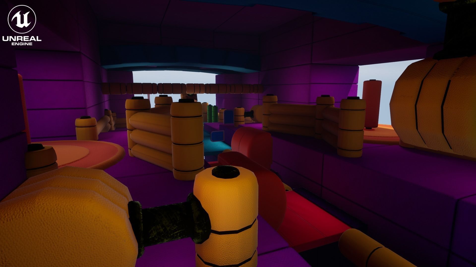 Fun Obstacle Course Vol 1 For Unreal And Unity Low-poly 3D model_7