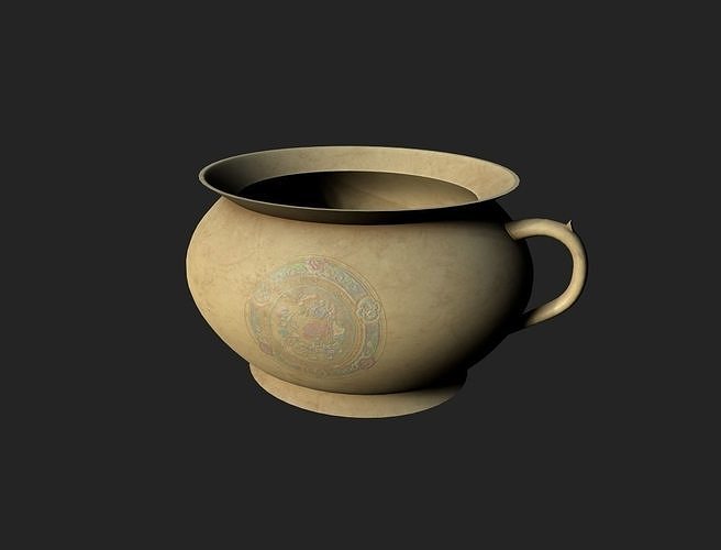 Victorian Chamber Pot Low-poly 3D model
