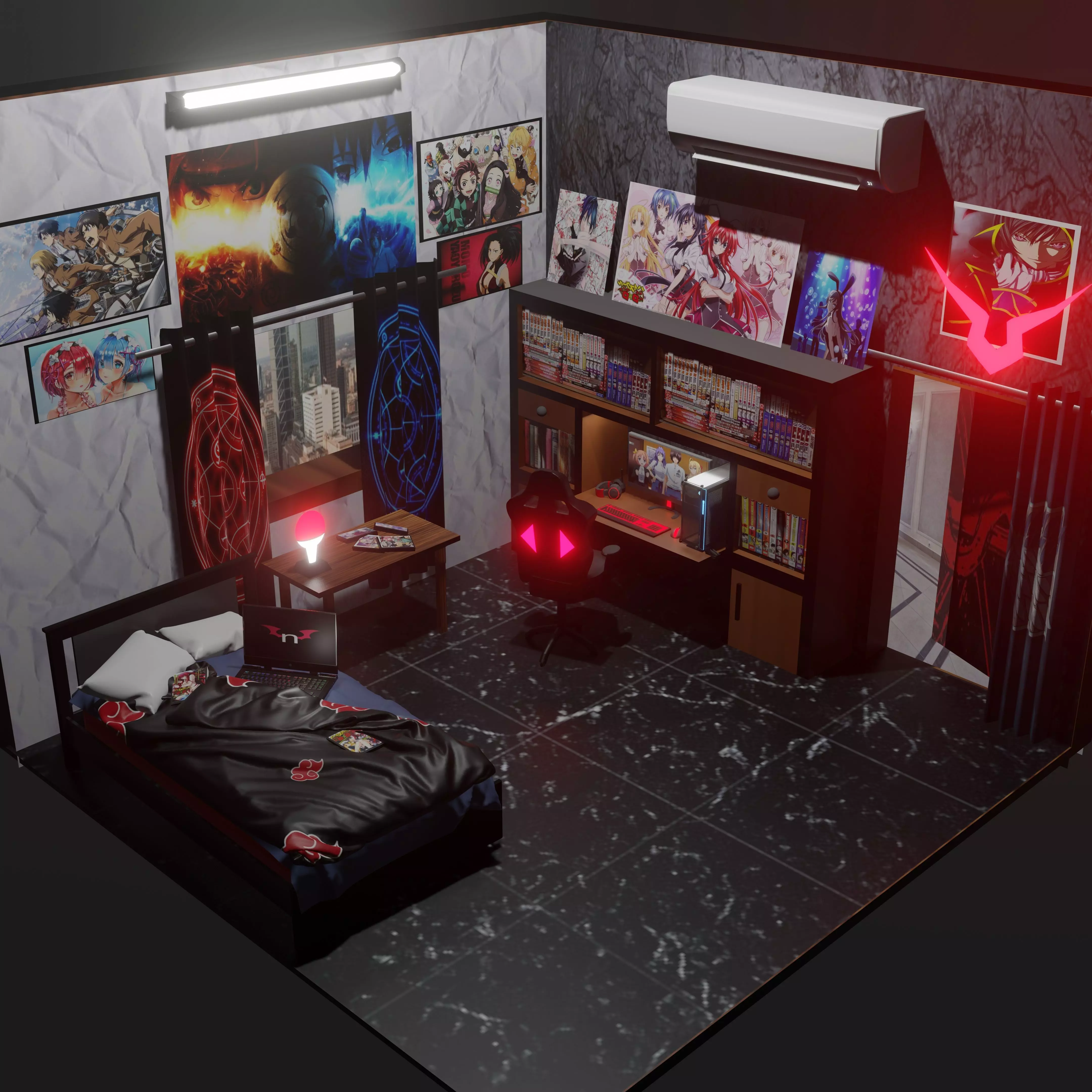 Anime room 3D model