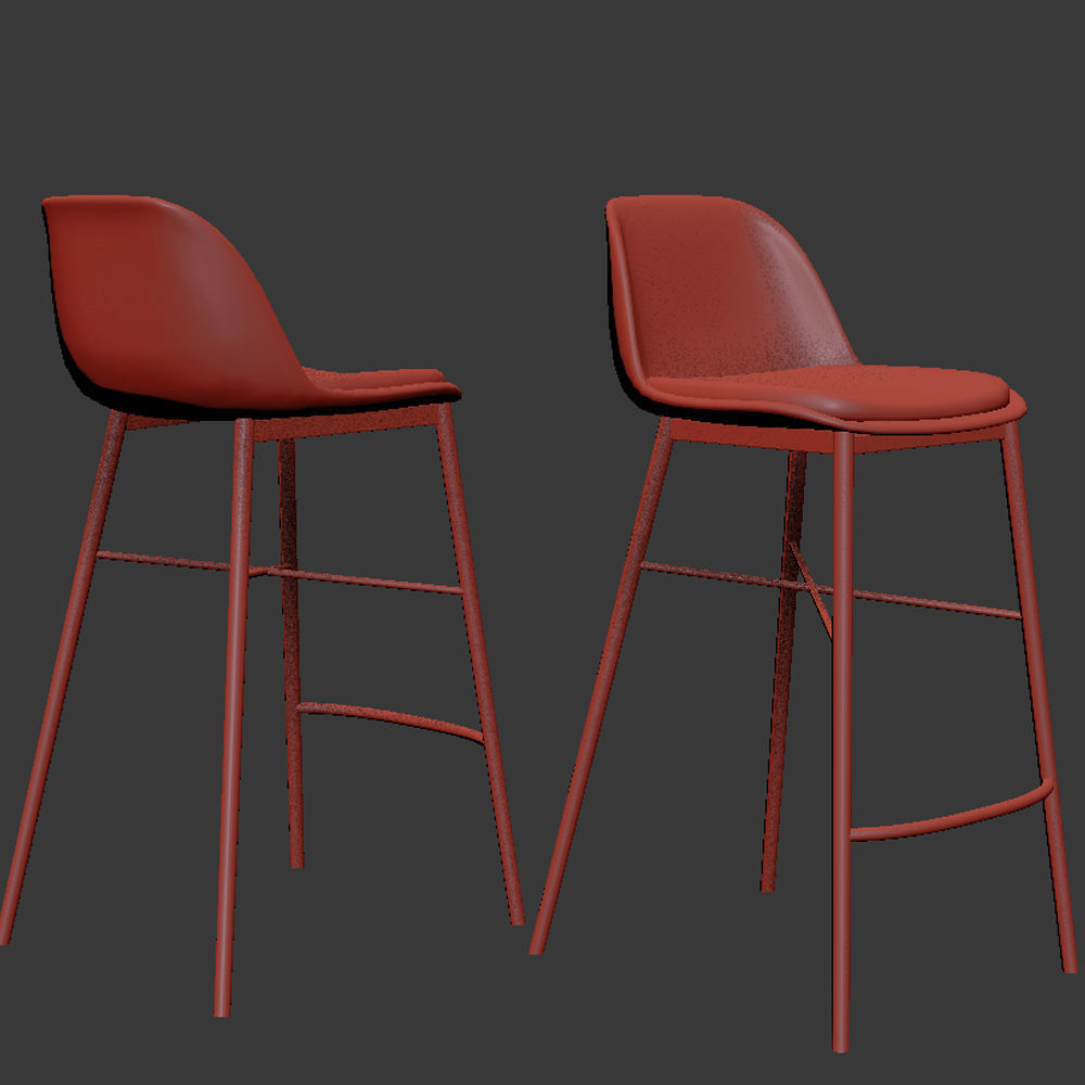 John Lewis Whistler Bar Stool 3D model CGTrader