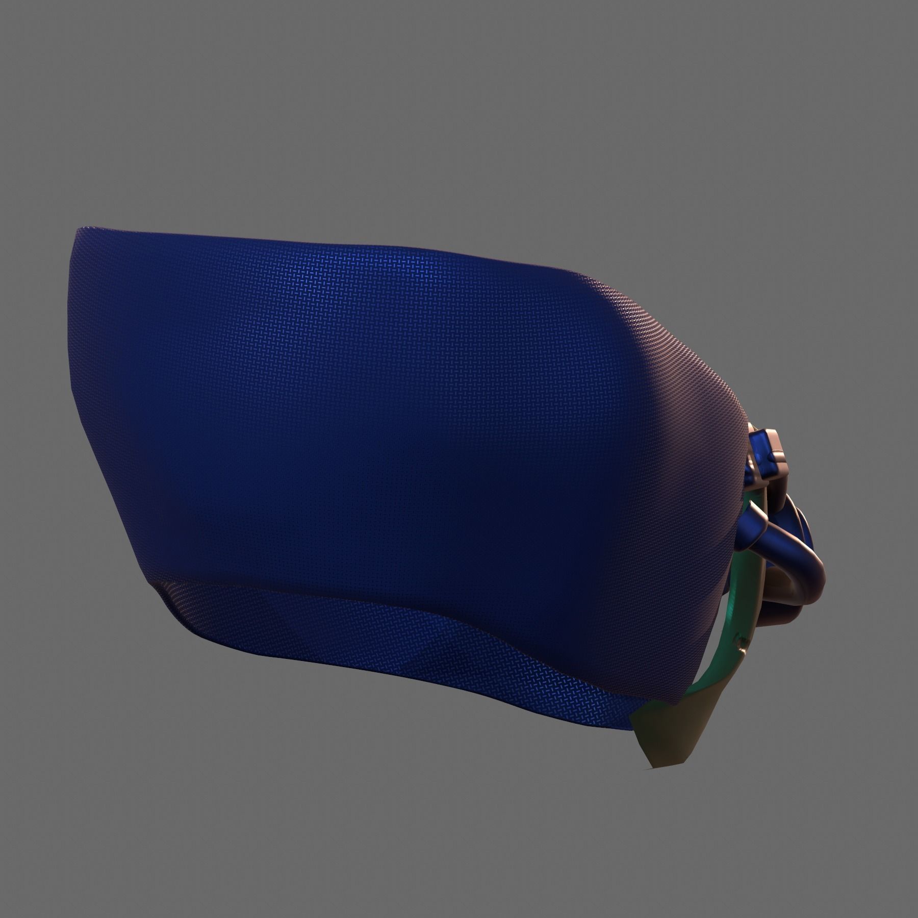 Gas mask helmet 3d model scifi Low-poly Low-poly 3D model_4