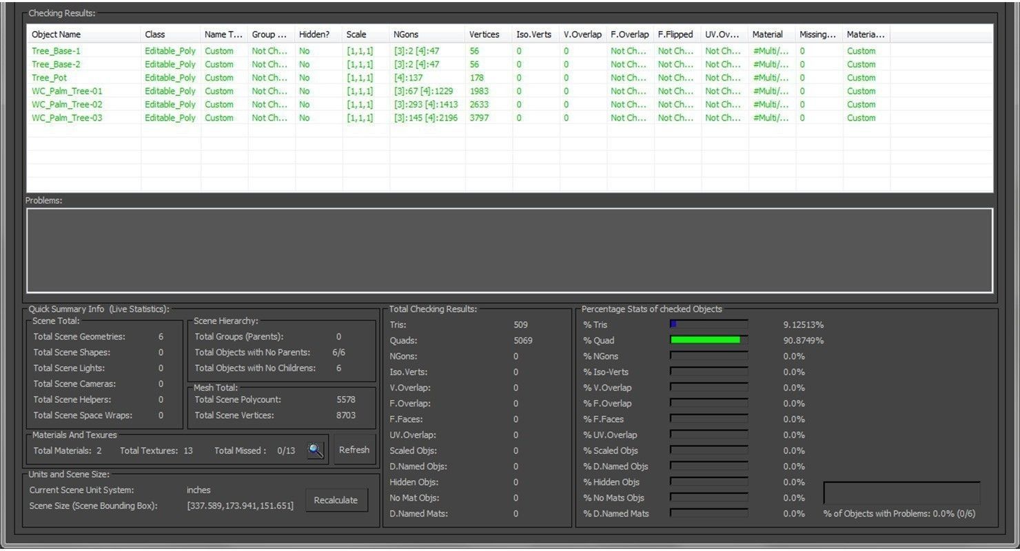 Palm Tree Set 2 Low Poly Low-poly 3D model_11