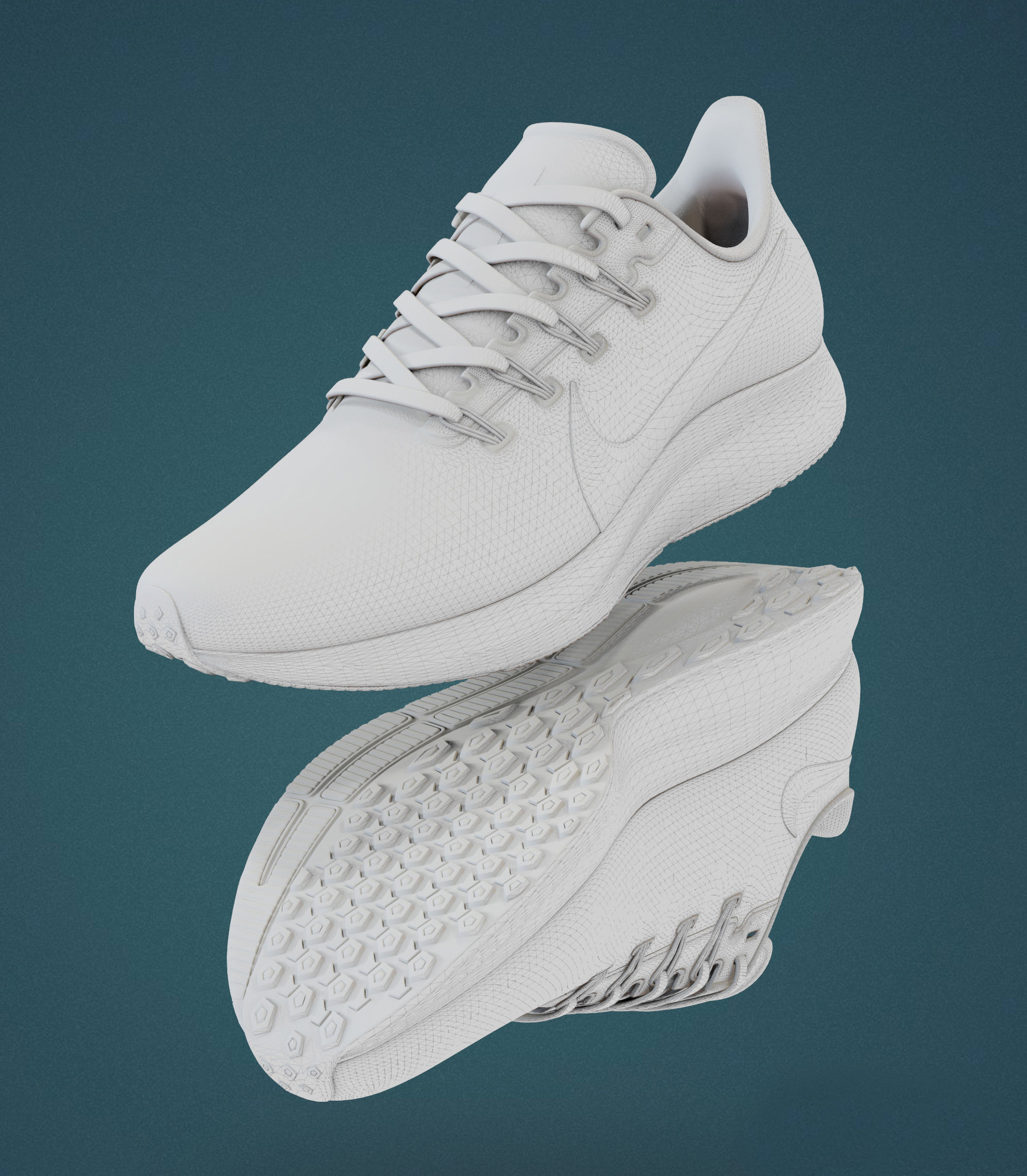 Nike shoe 3d model Low-poly 3D model_3
