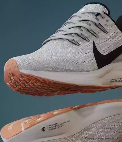 Nike shoe 3d model Low-poly 3D model