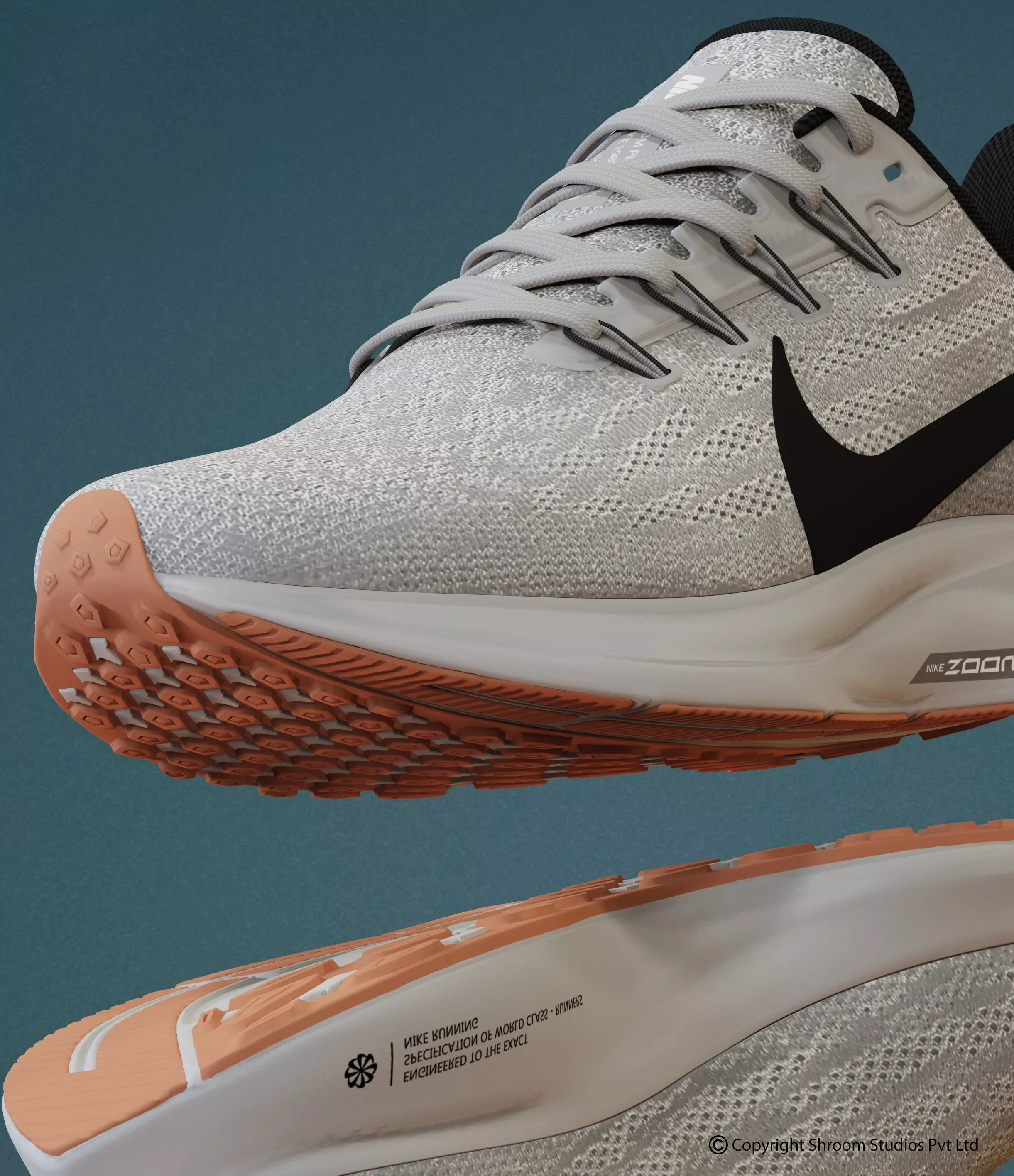 Nike shoe 3d model Low-poly 3D model_0