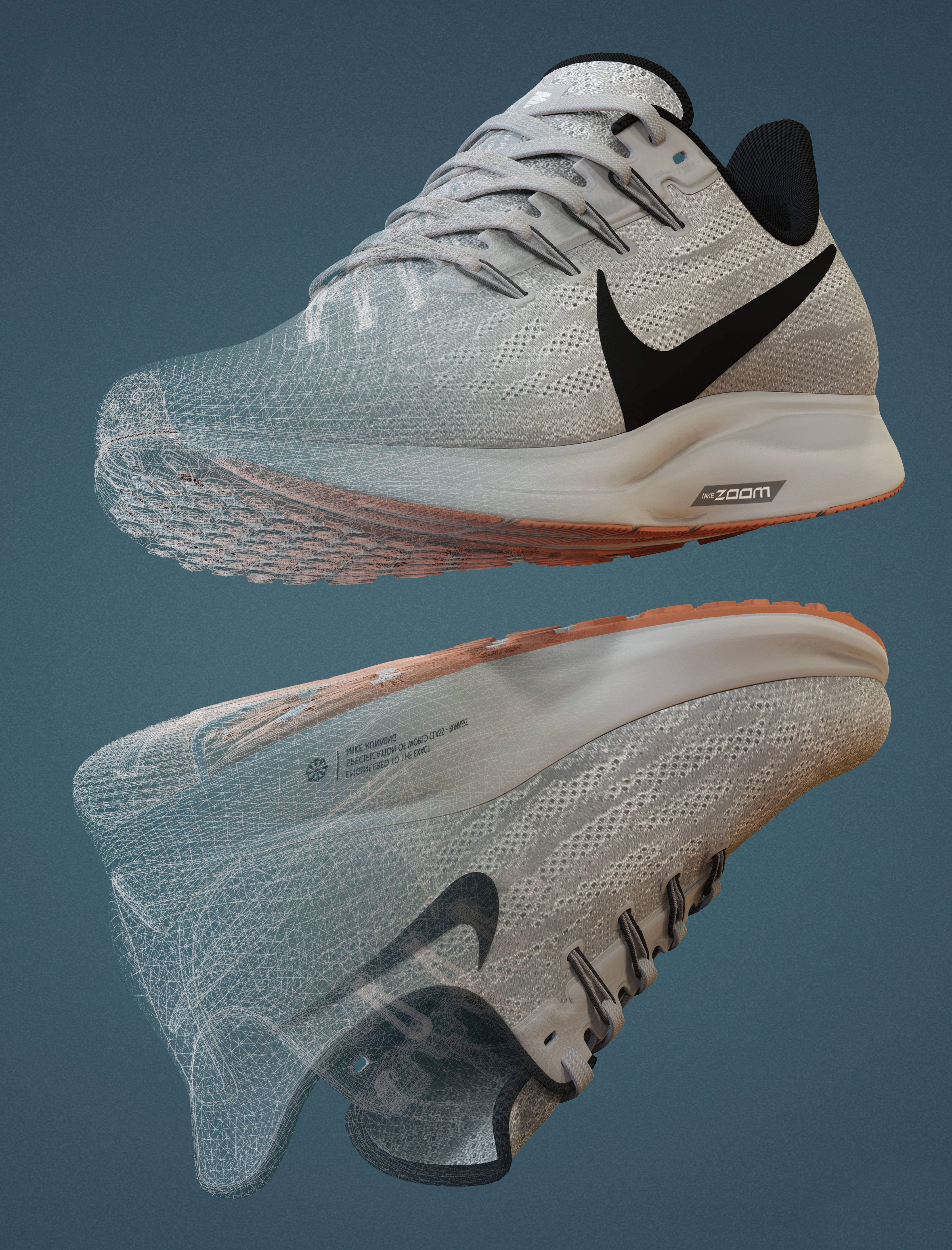 Nike shoe 3d model Low-poly 3D model_4