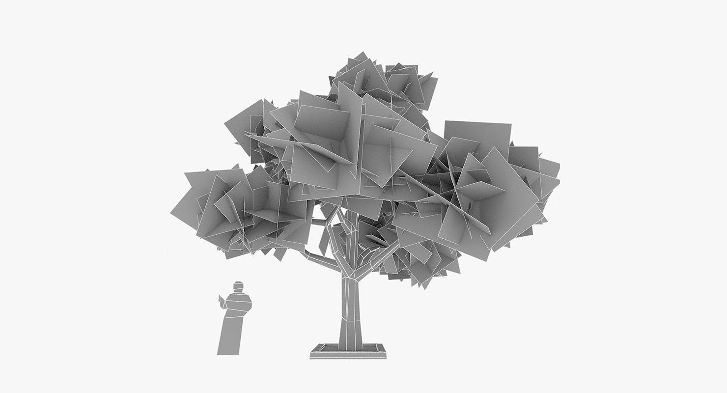 Tree Optimized Low-poly 3D model_9
