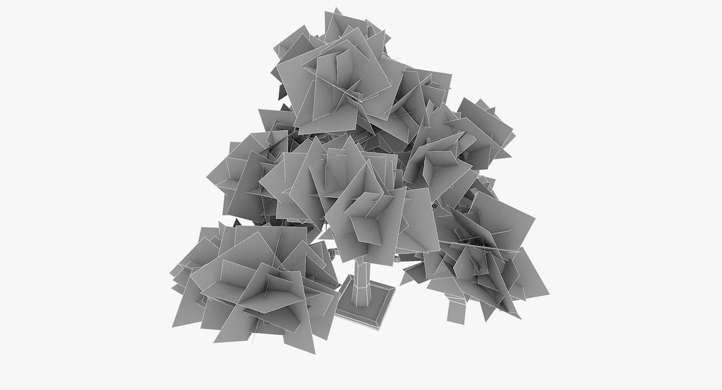 Tree Optimized Low-poly 3D model_7