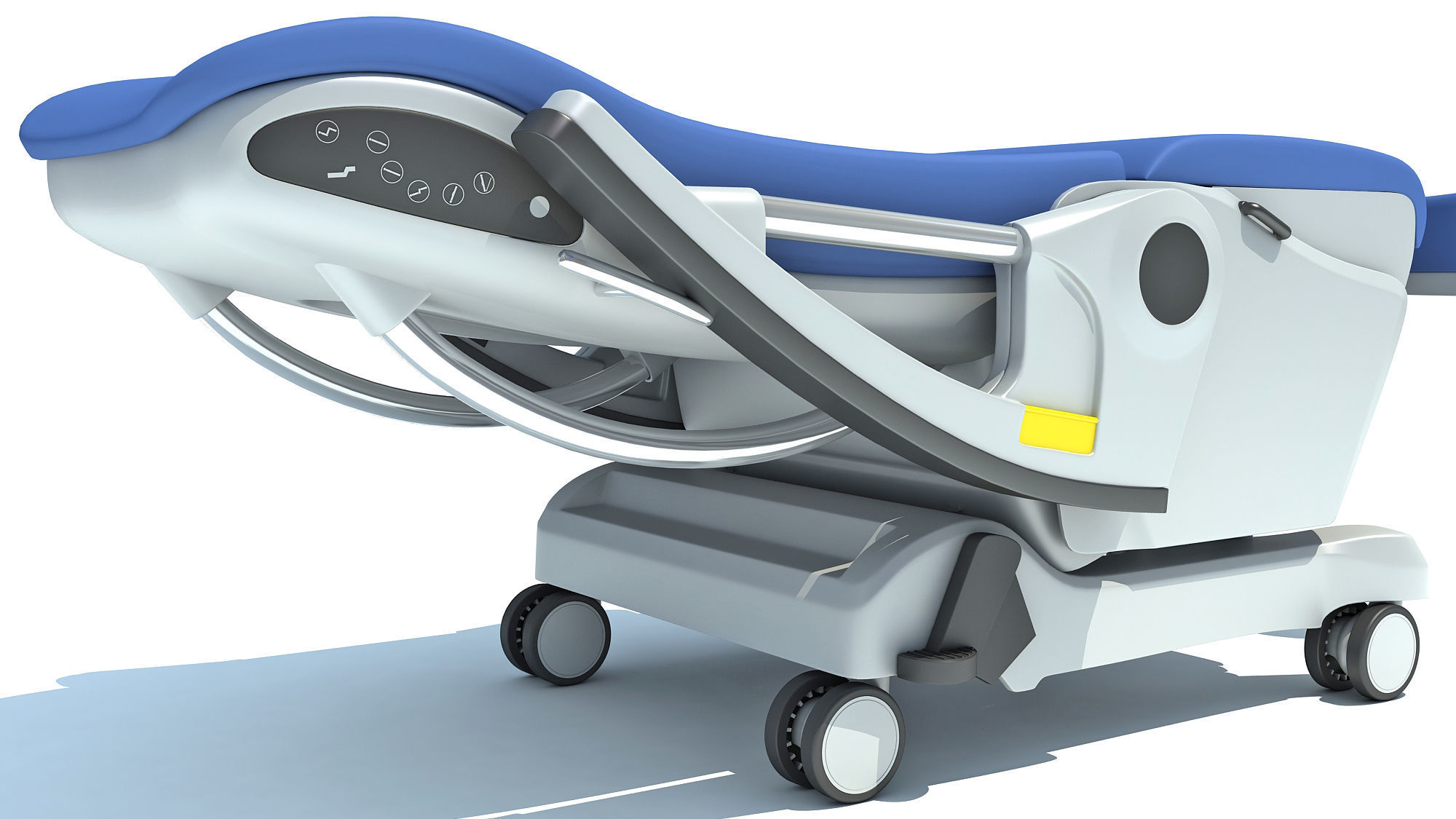 Hospital Patient Chair 3D model_11