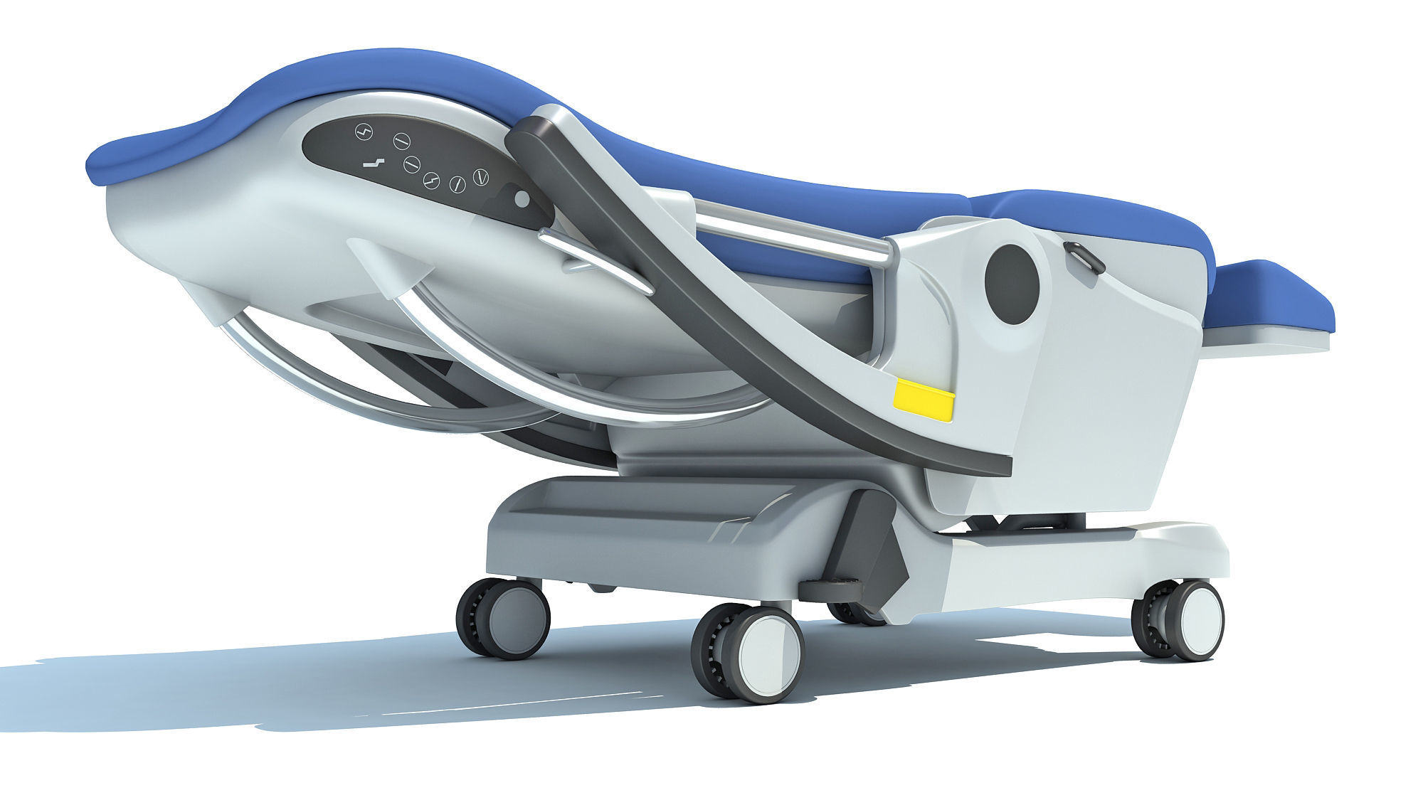 Hospital Patient Chair 3D model_5