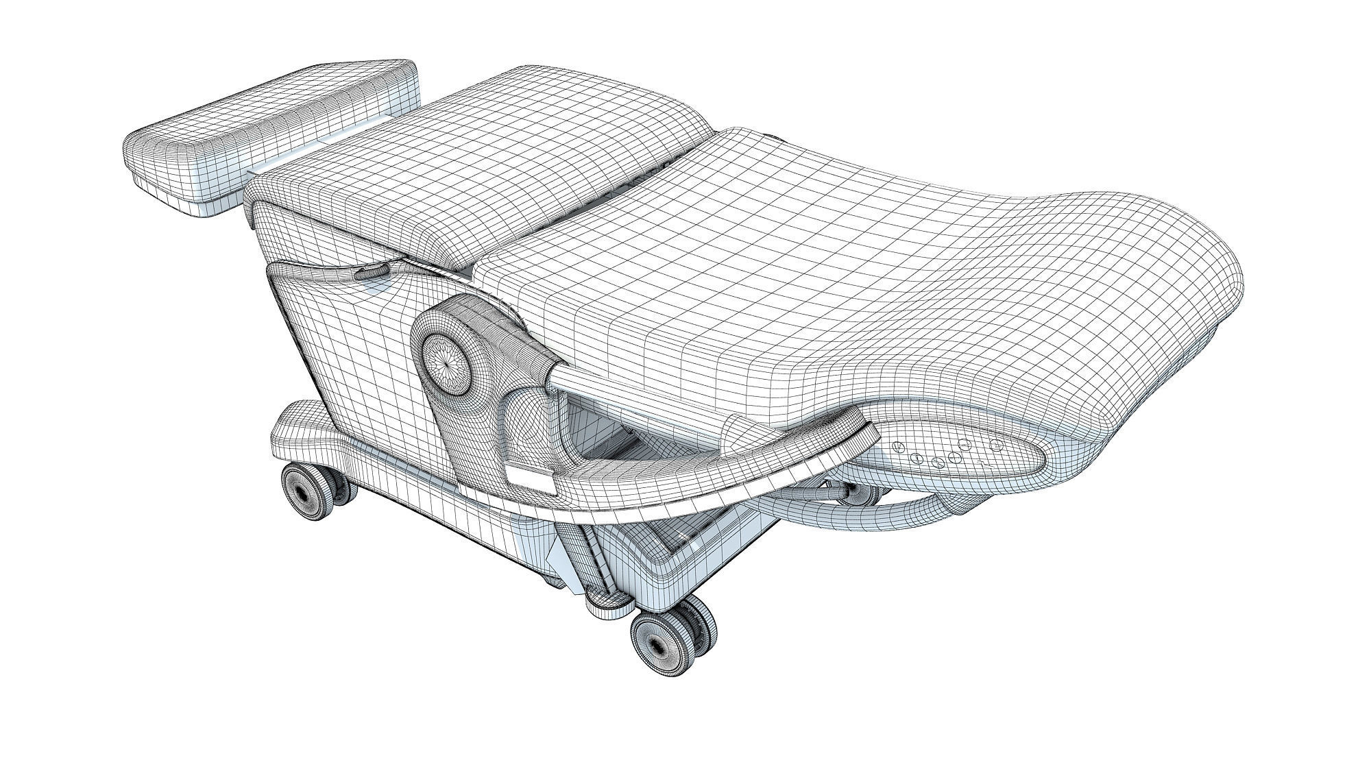 Hospital Patient Chair 3D model_13