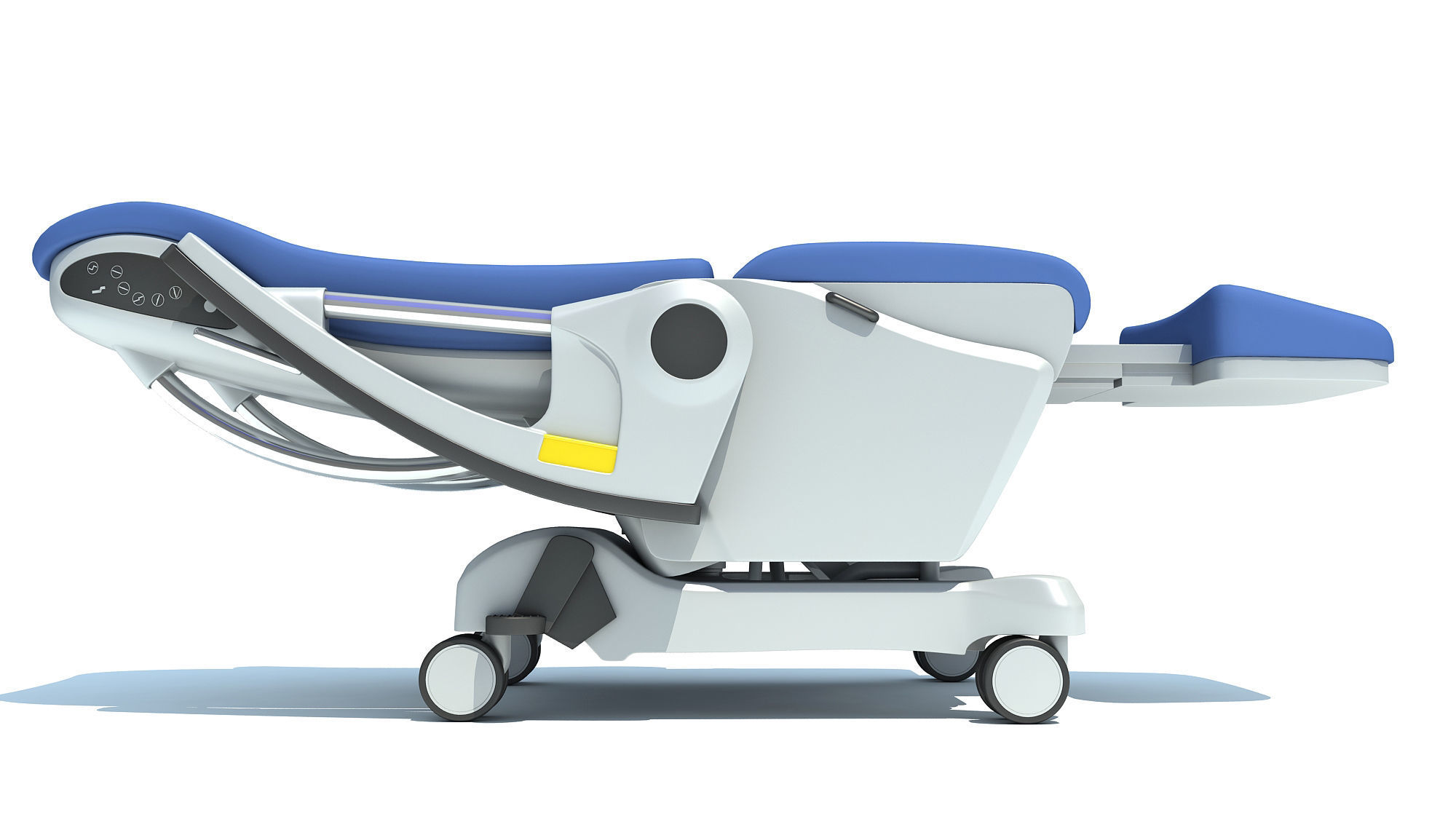 Hospital Patient Chair 3D model_6