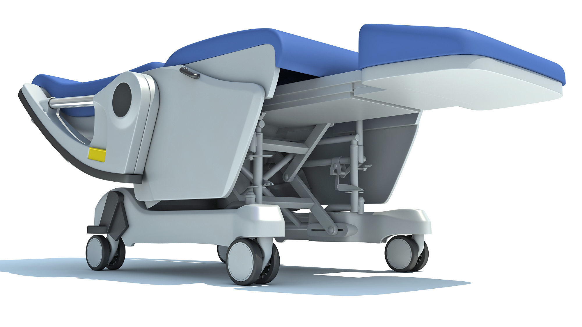 Hospital Patient Chair 3D model_7