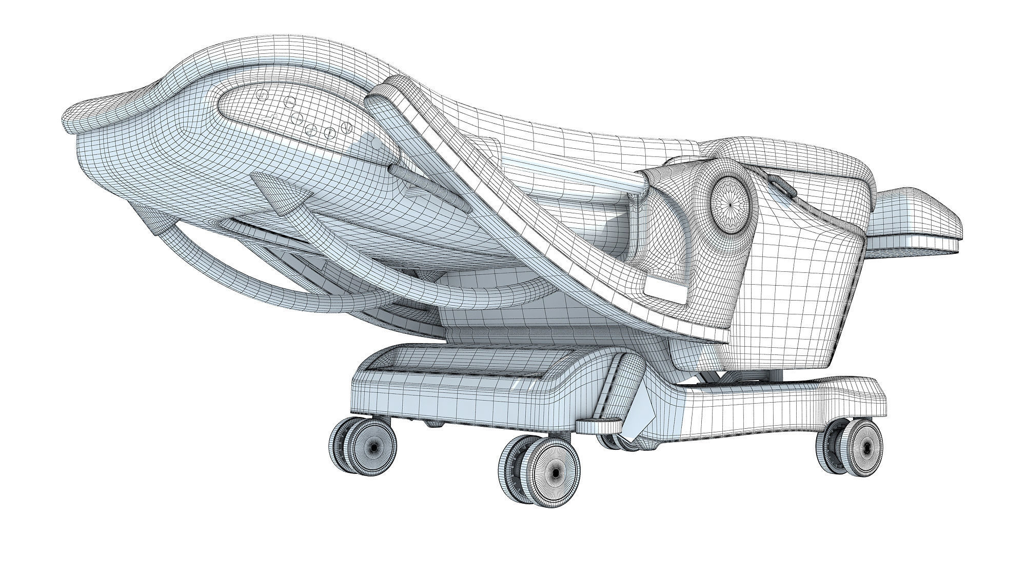 Hospital Patient Chair 3D model_14
