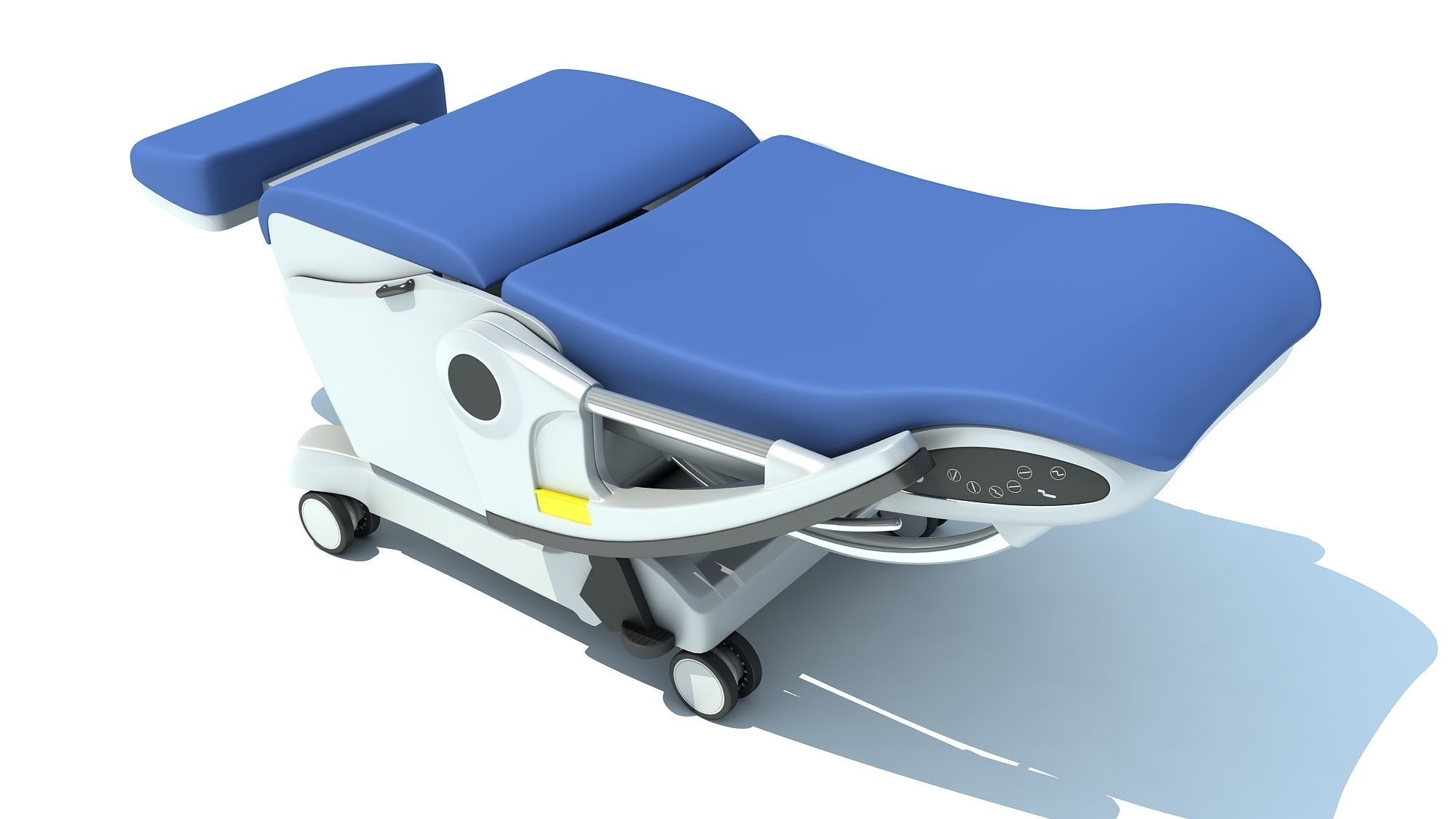 Hospital Patient Chair 3D model_3