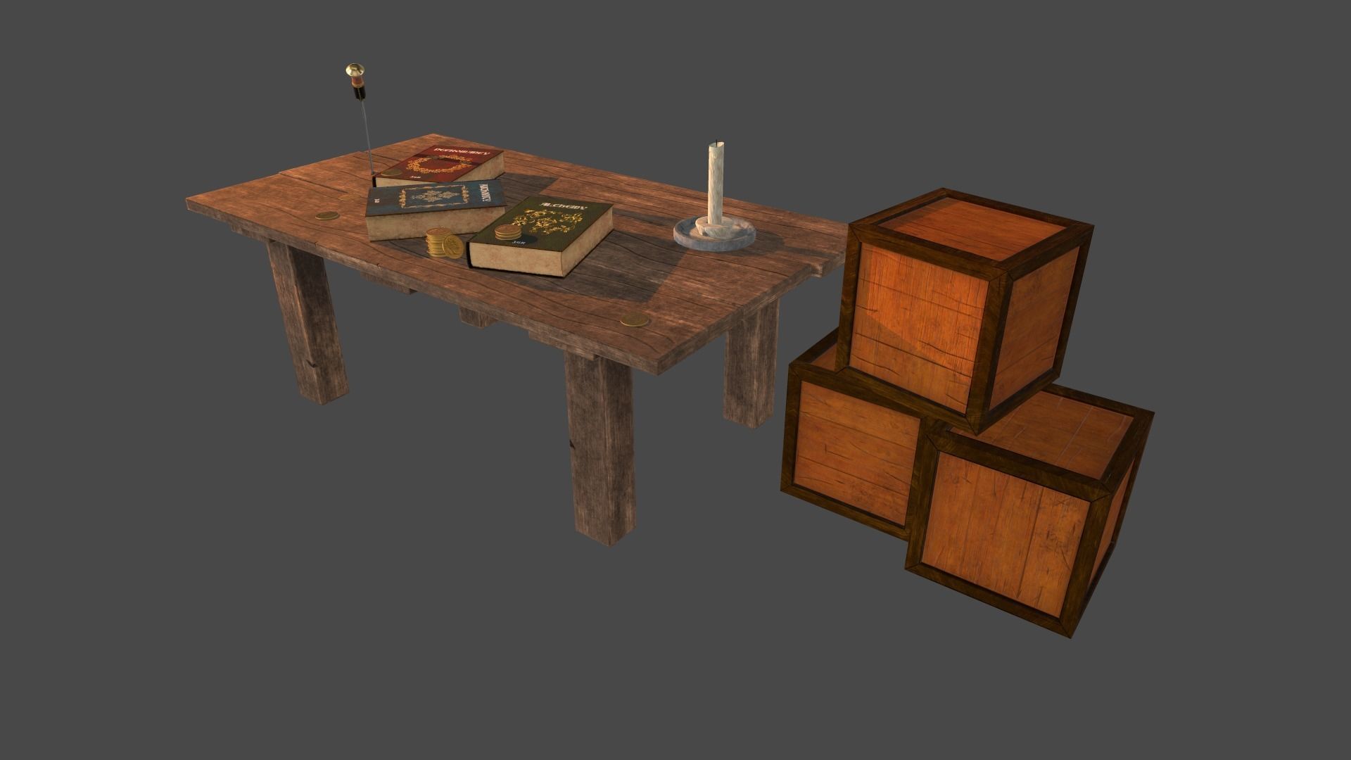 Medieval pack Low-poly 3D model_4