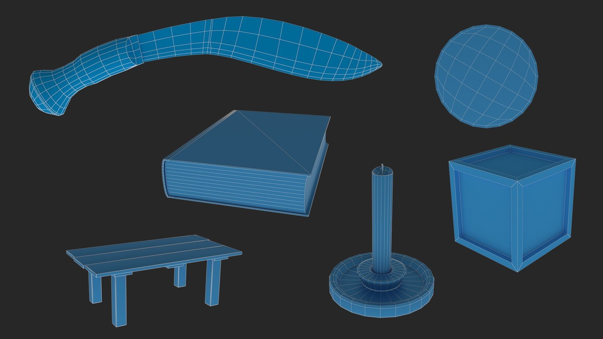 Medieval pack Low-poly 3D model_6