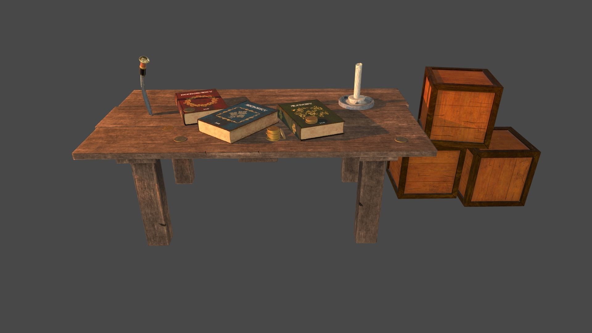 Medieval pack Low-poly 3D model_3