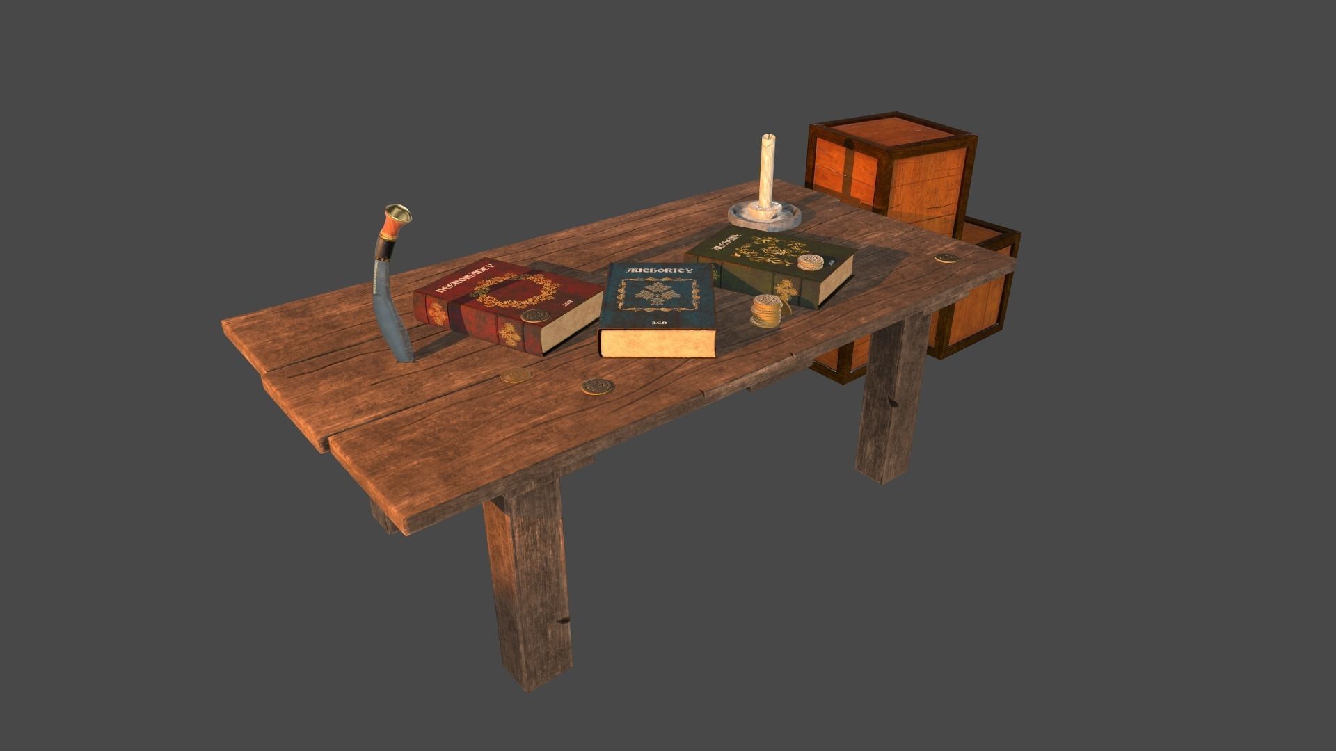Medieval pack Low-poly 3D model_1