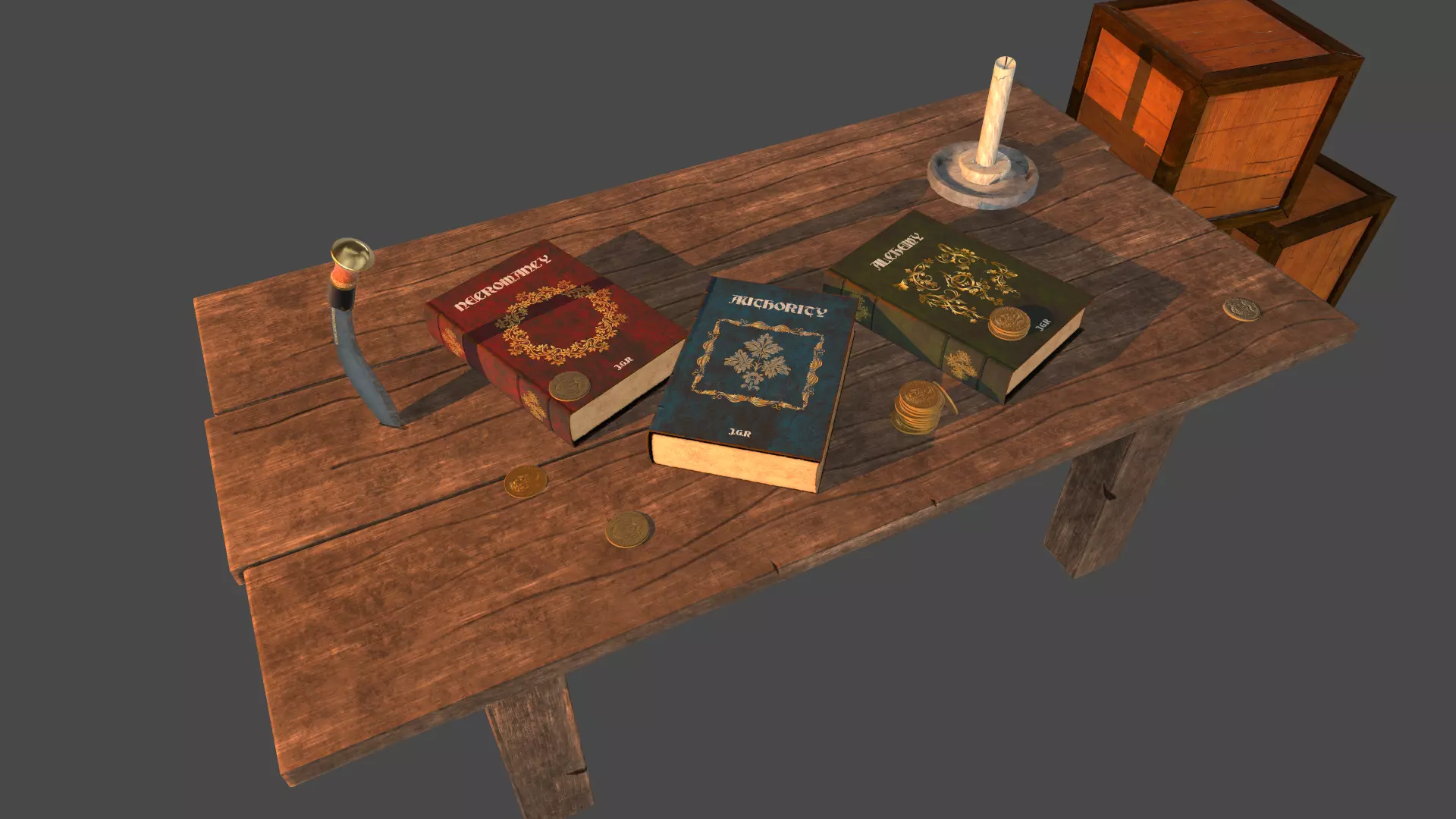 Medieval pack Low-poly 3D model_0