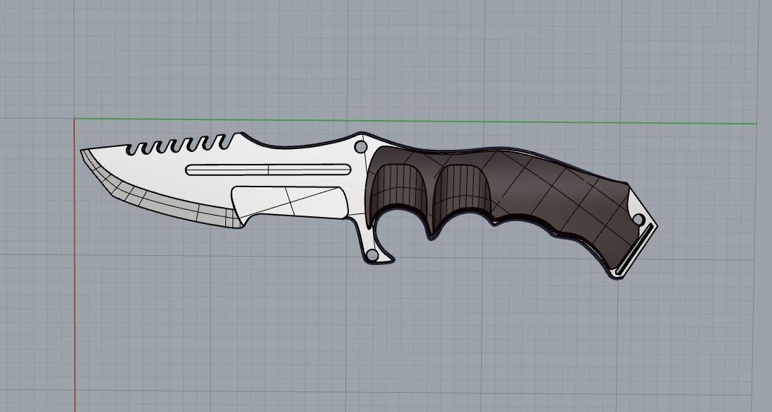 TACTIC KNIFE 3D model_4