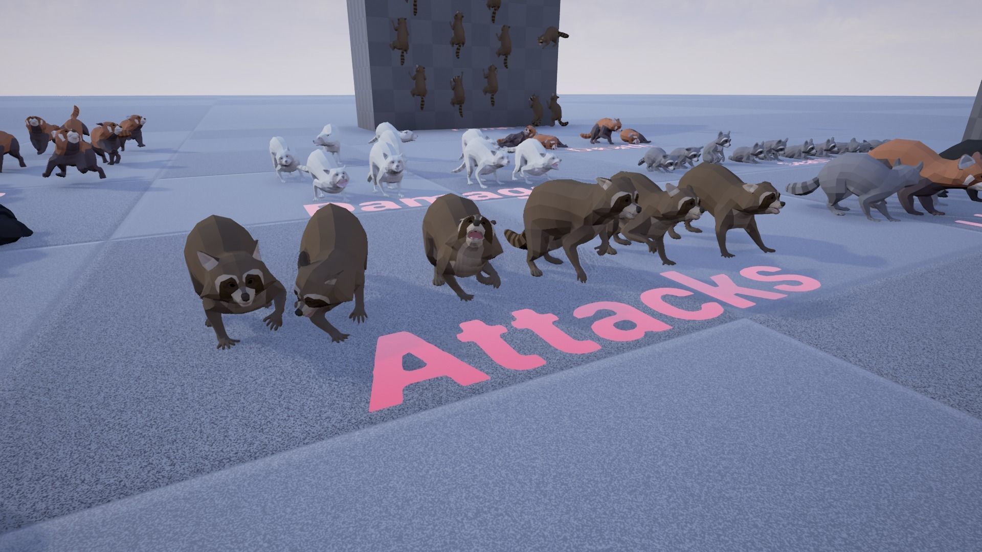 Realistic Raccoon and Red Panda 3D model_23