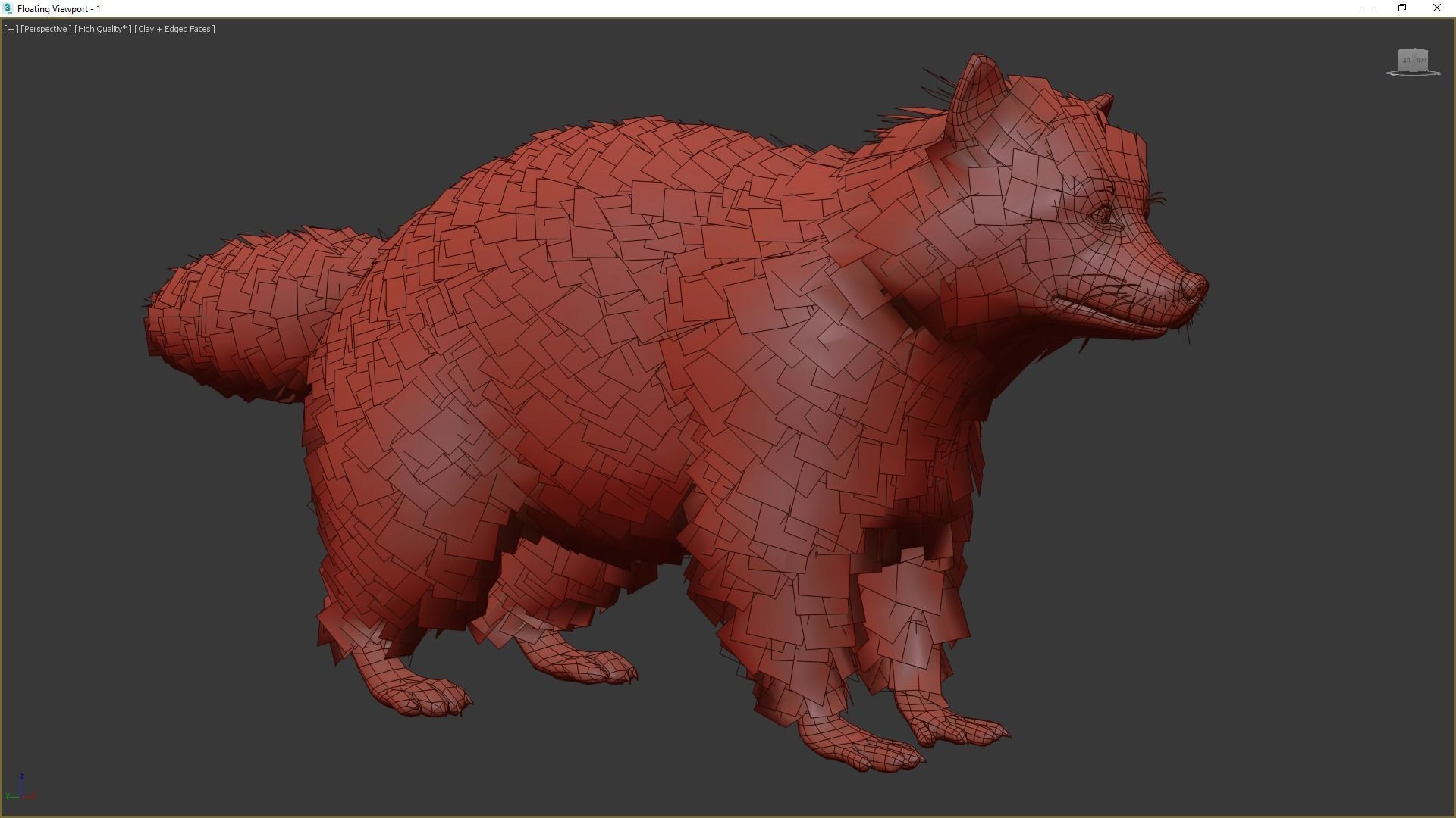 Realistic Raccoon and Red Panda 3D model_42