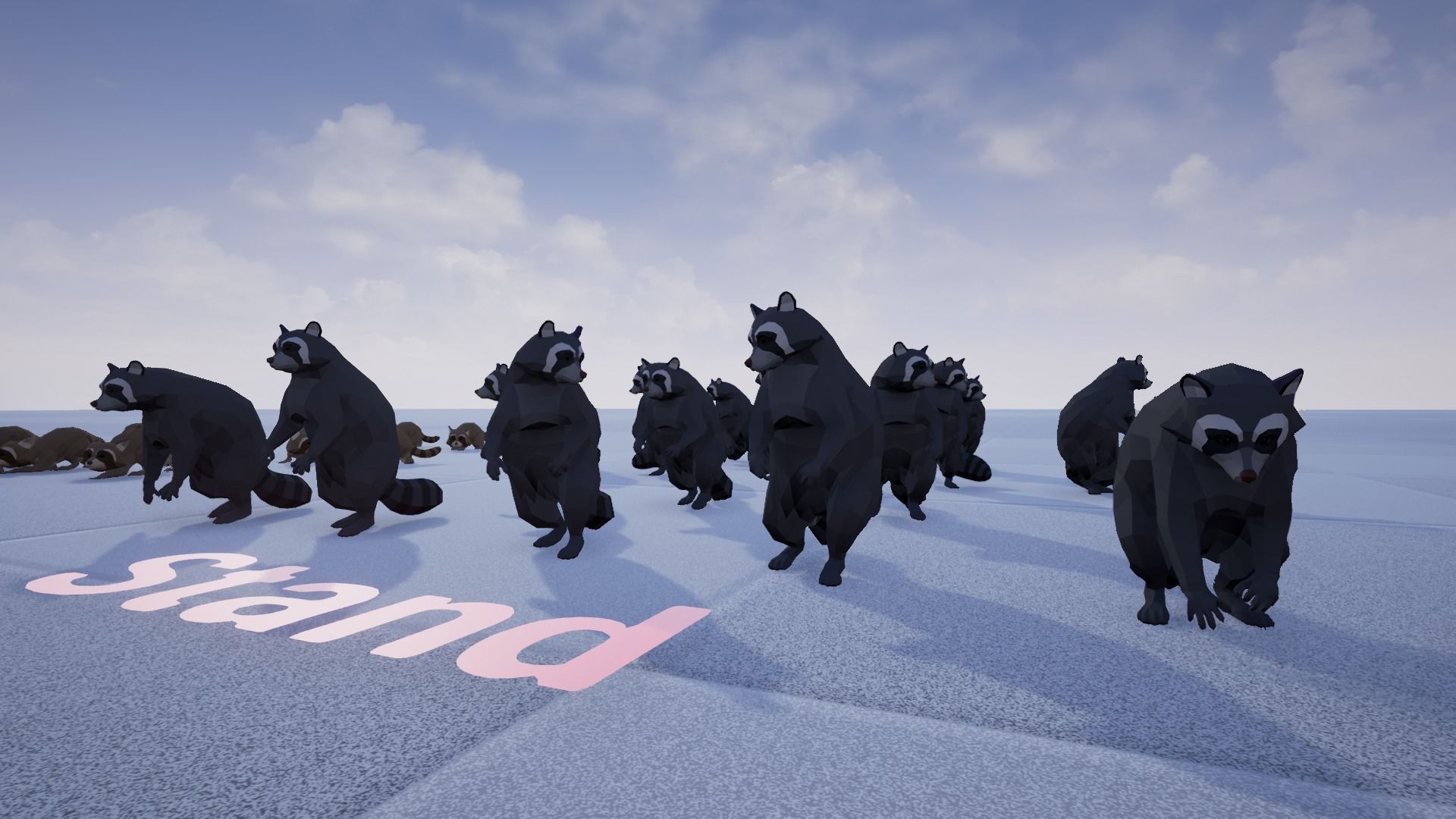 Realistic Raccoon and Red Panda 3D model_24