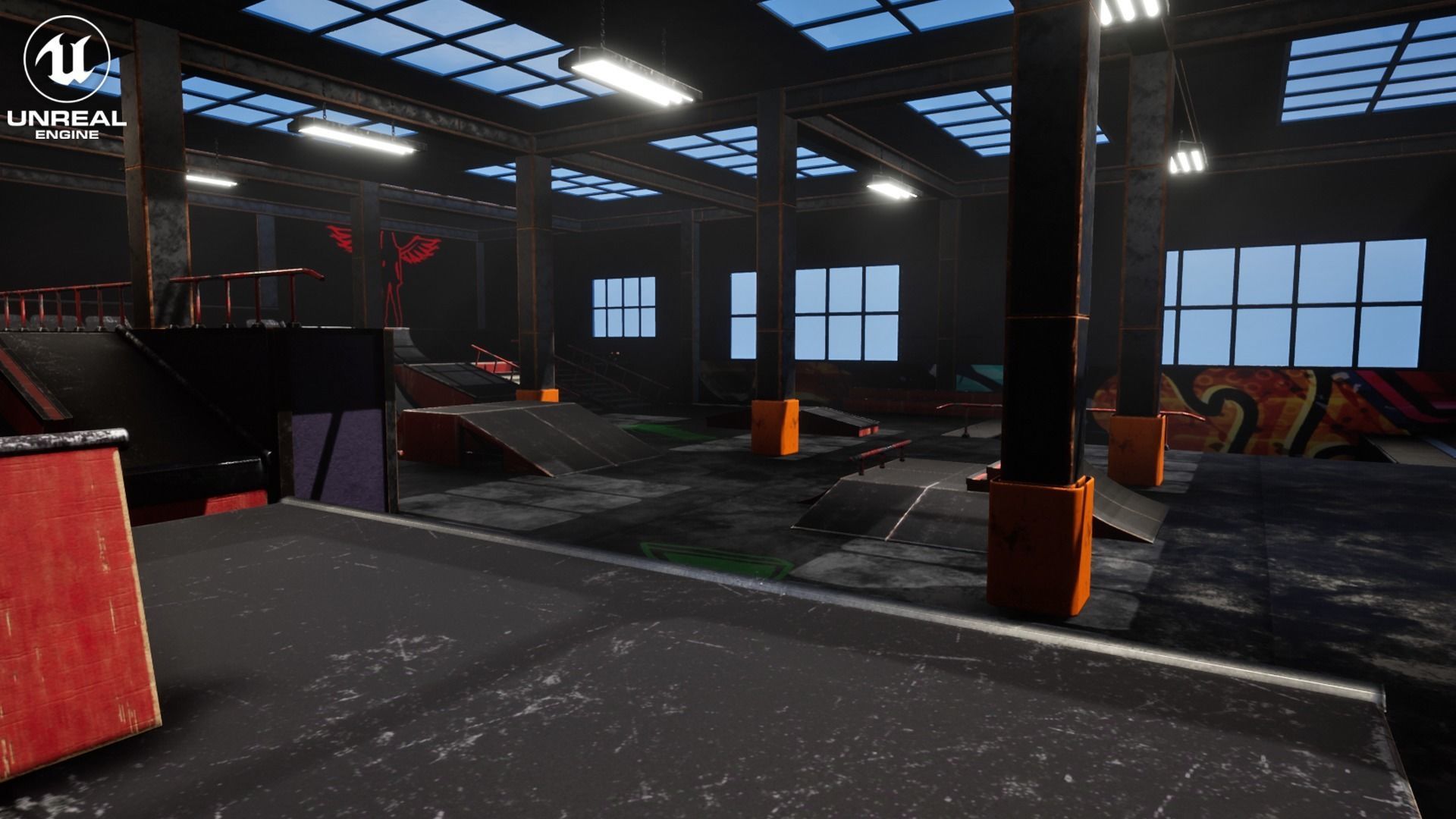 Skate Park Vol 1 For Unreal And Unity Low-poly 3D model_5