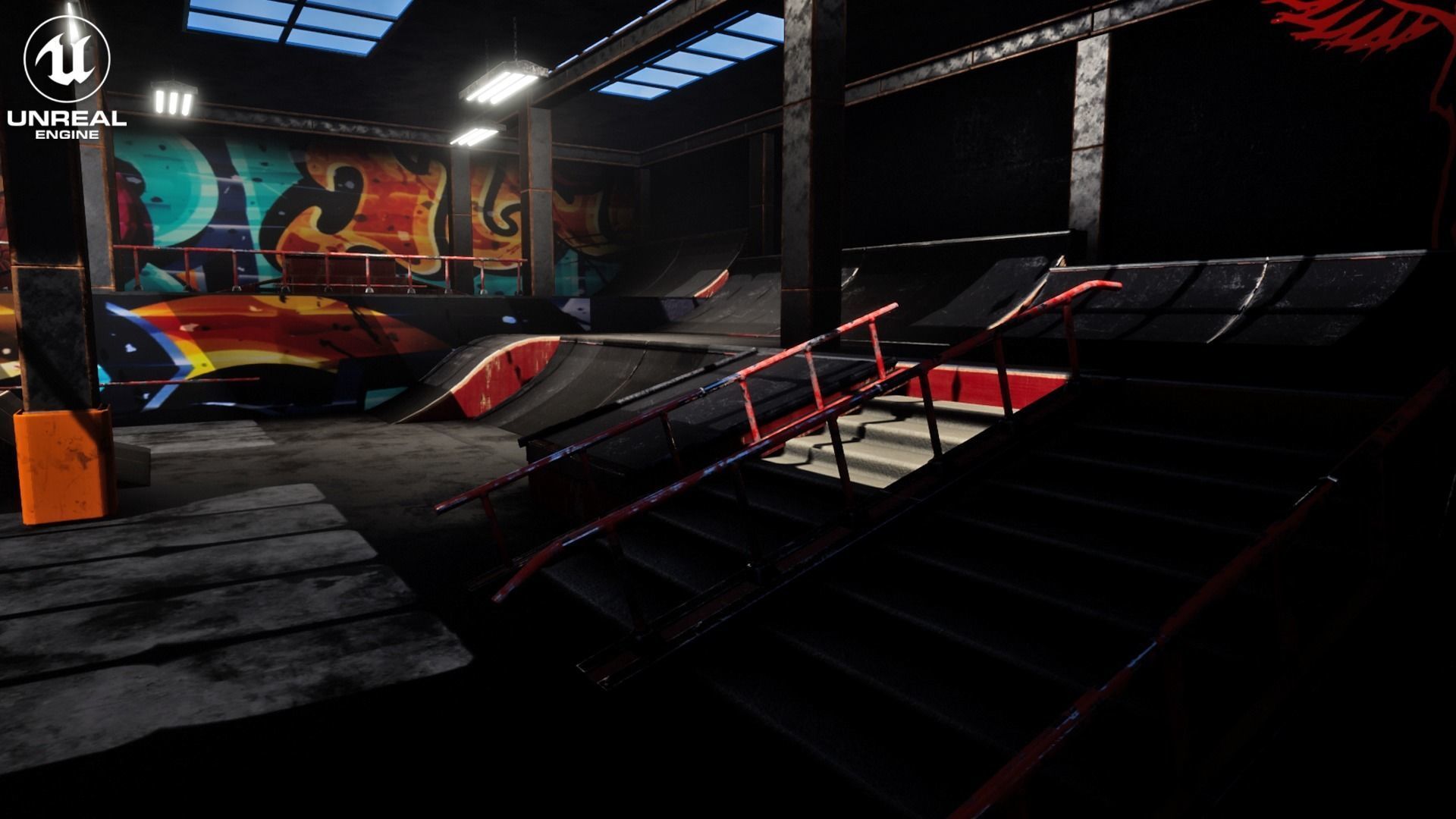 Skate Park Vol 1 For Unreal And Unity Low-poly 3D model_9