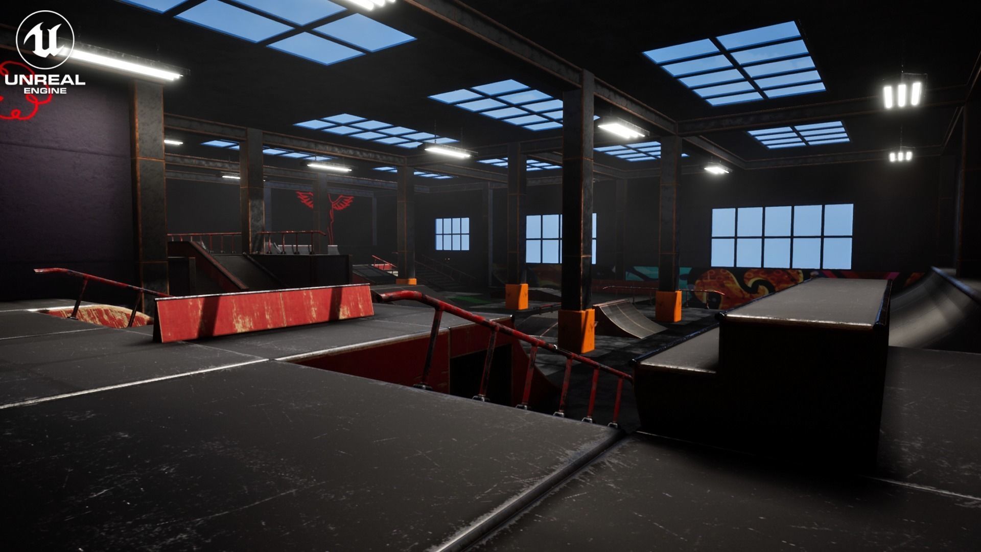 Skate Park Vol 1 For Unreal And Unity Low-poly 3D model_2