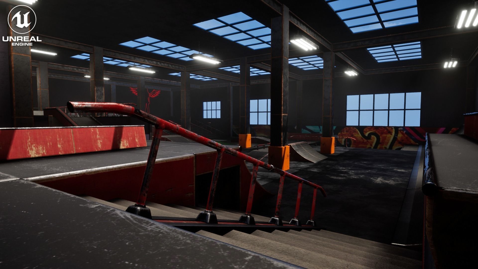 Skate Park Vol 1 For Unreal And Unity Low-poly 3D model_3