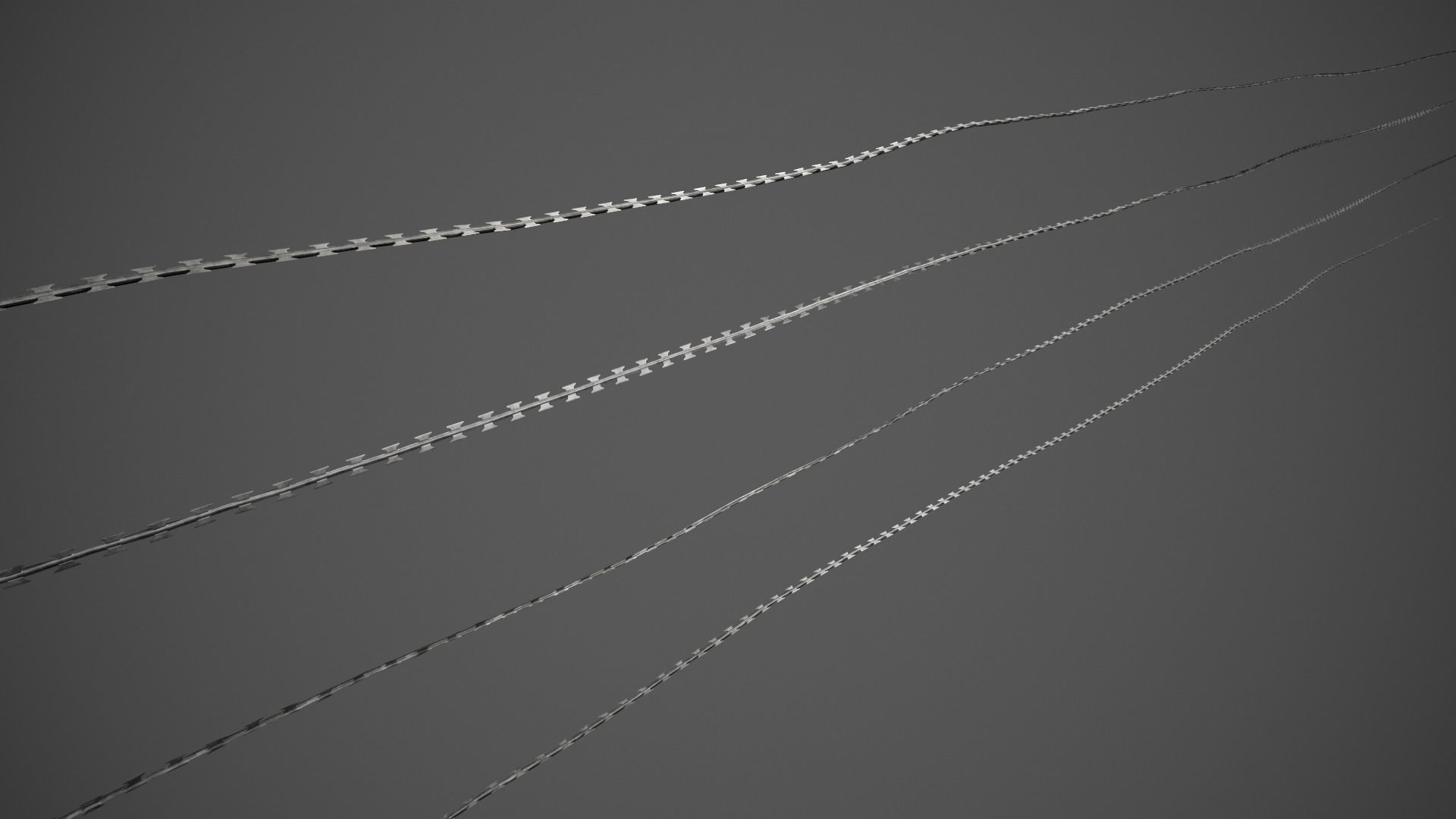 Barbed Wire Pack PBR Game Ready Low-poly 3D model_17