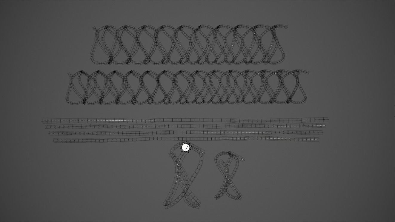 Barbed Wire Pack PBR Game Ready Low-poly 3D model_20