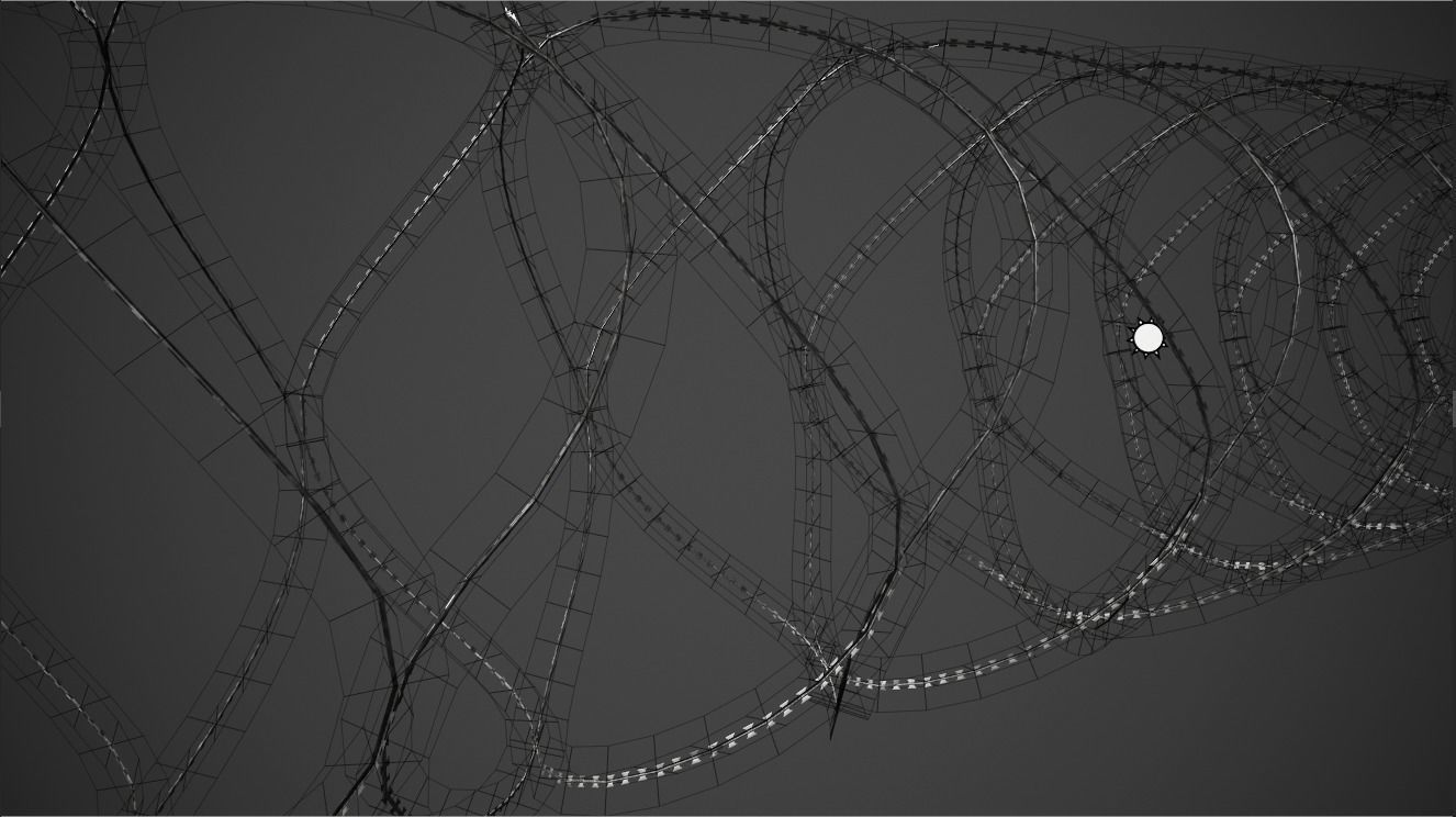 Barbed Wire Pack PBR Game Ready Low-poly 3D model_18