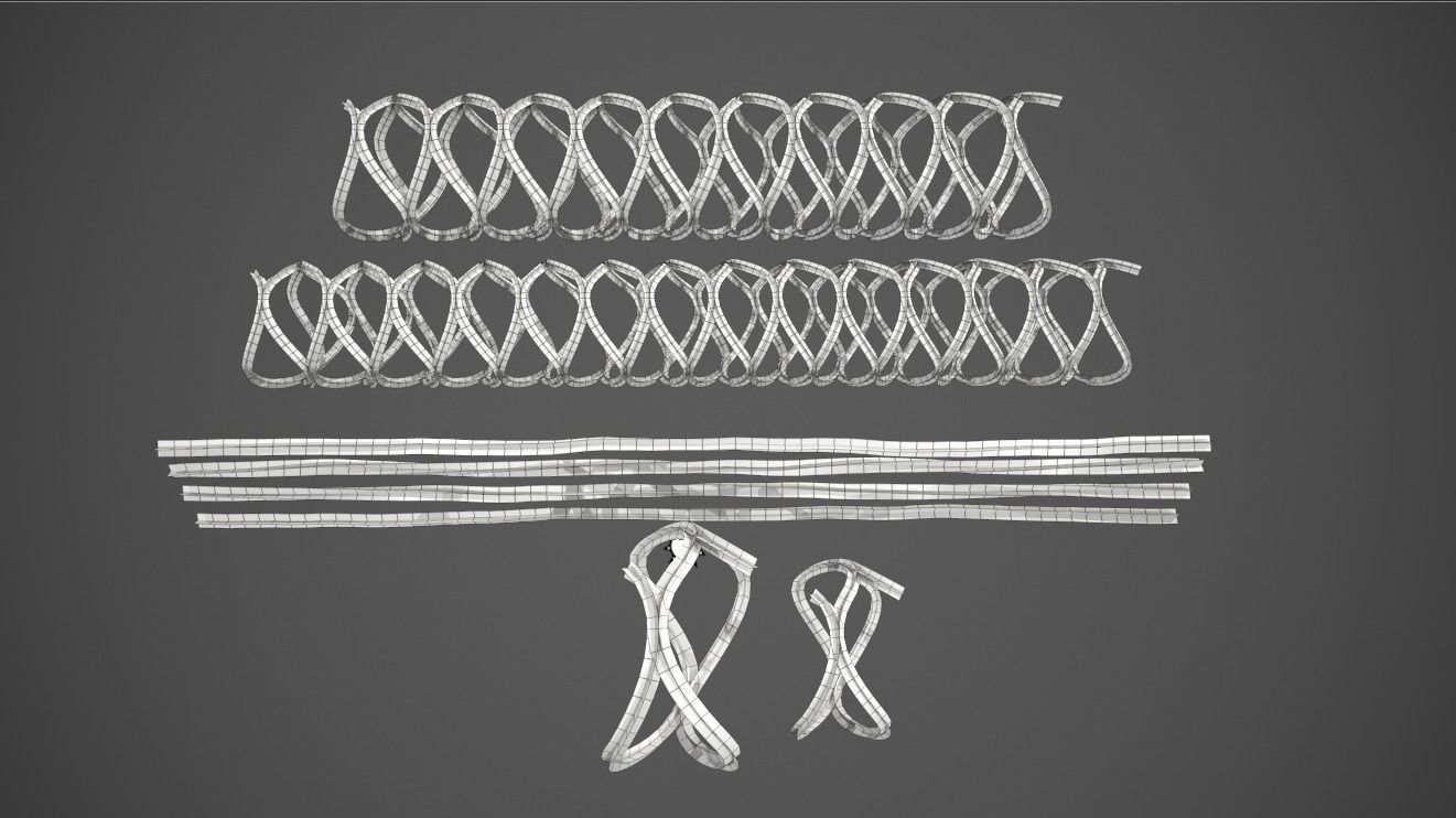 Barbed Wire Pack PBR Game Ready Low-poly 3D model_21