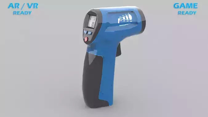 Infrared Thermometer 01 Low-poly 3D model