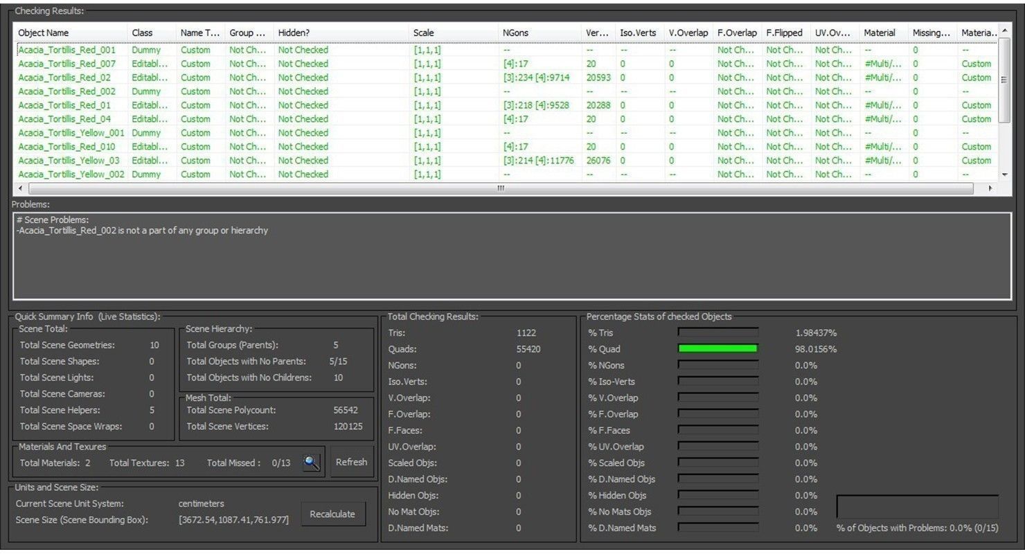 Acacia Tortillis Flower 5 Trees Low-poly 3D model_32