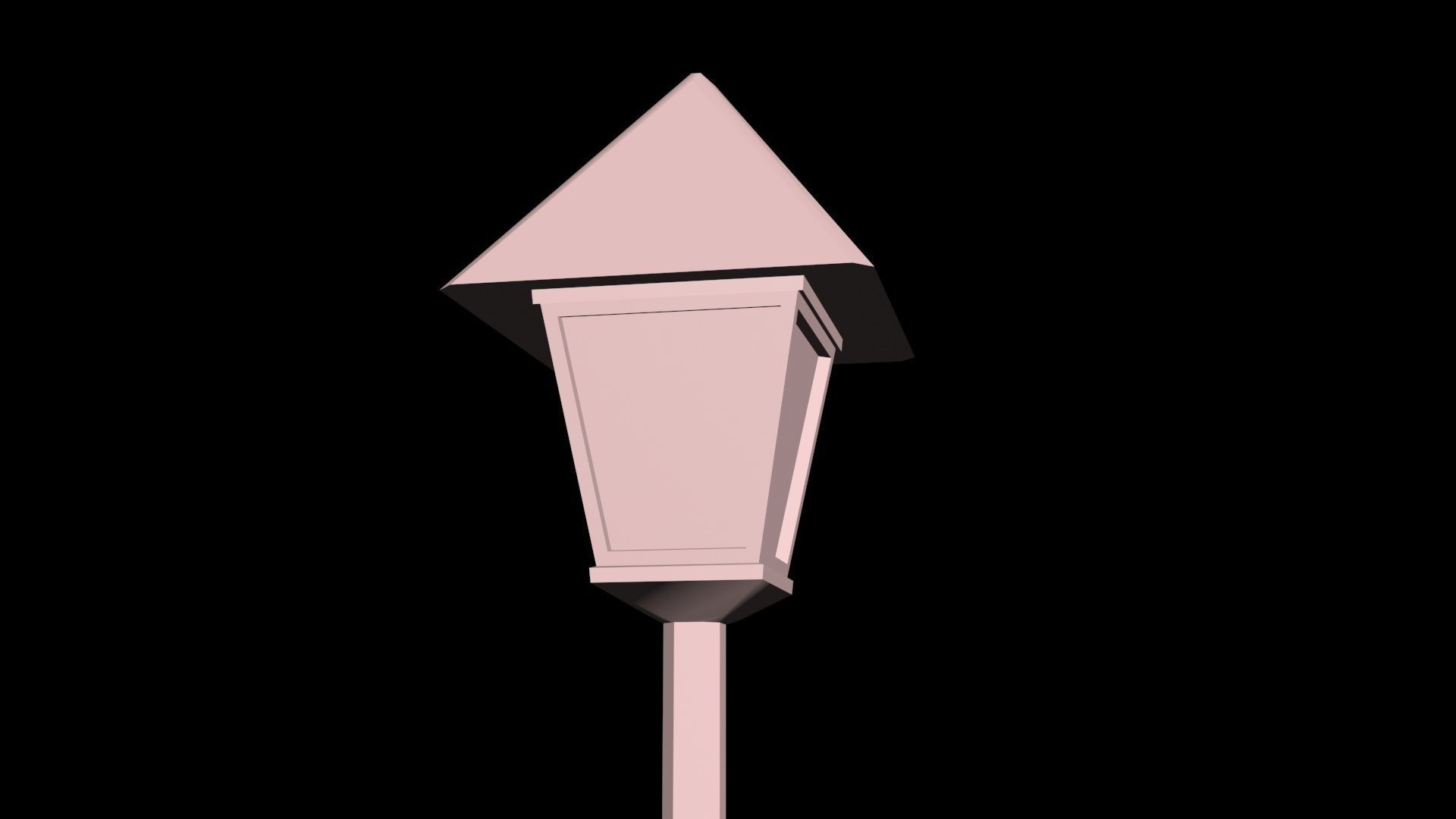 Steet Lamp Free low-poly 3D model_3