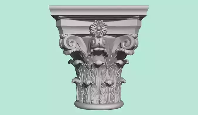 Detailed corinthian capital 