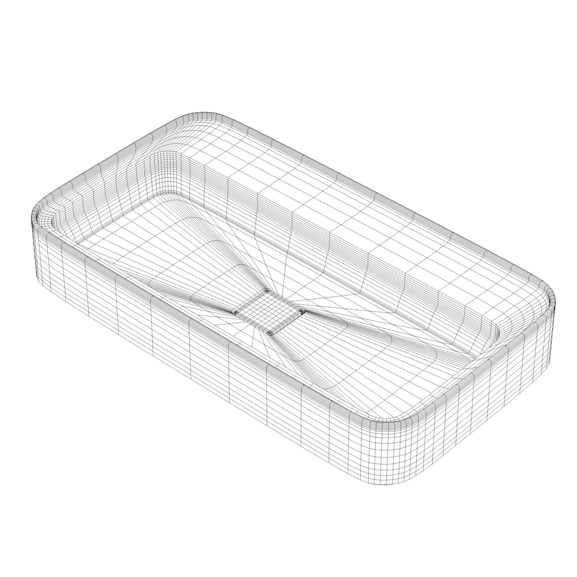 Valdama Cameo Washbasins Low-poly 3D model_14