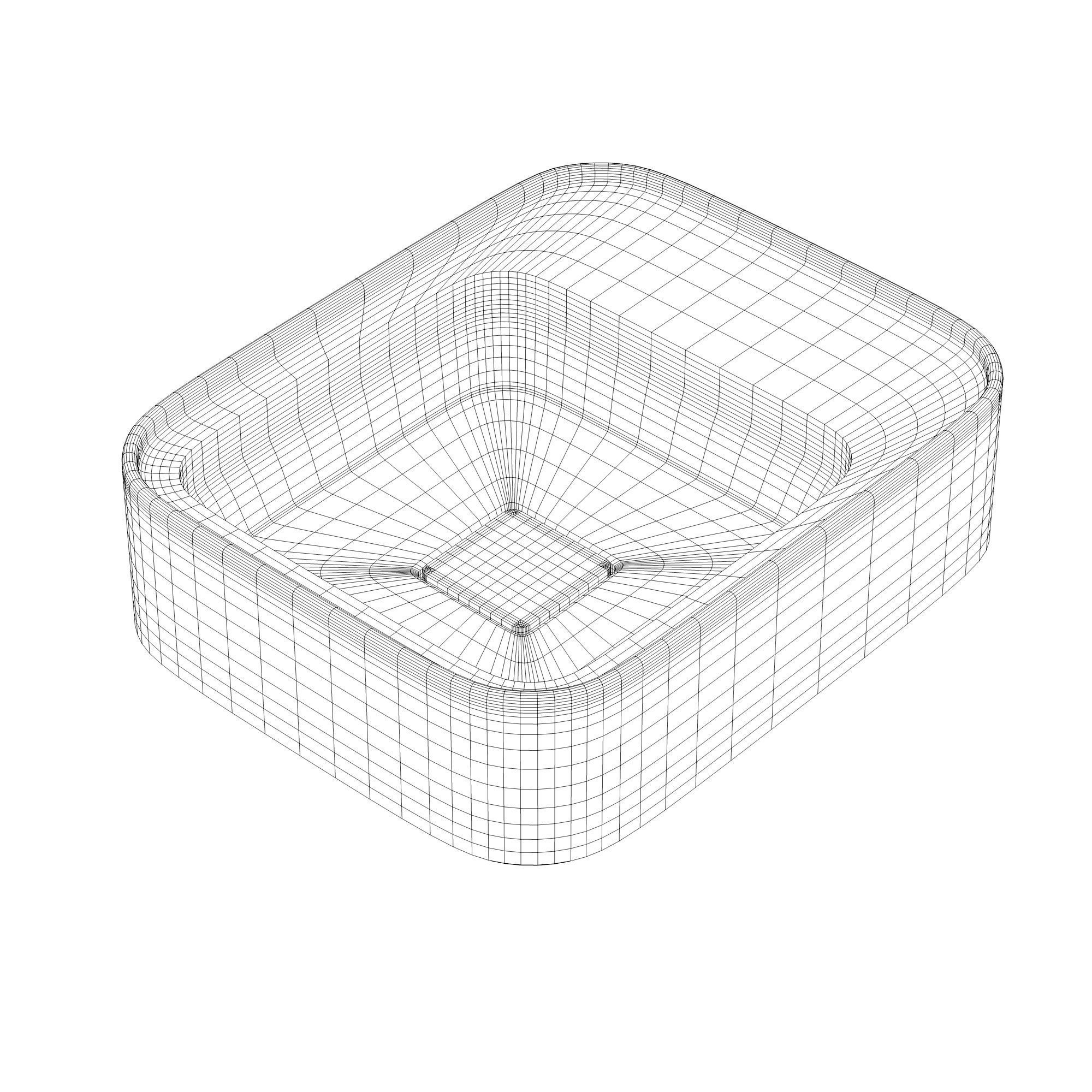 Valdama Cameo Washbasins Low-poly 3D model_6