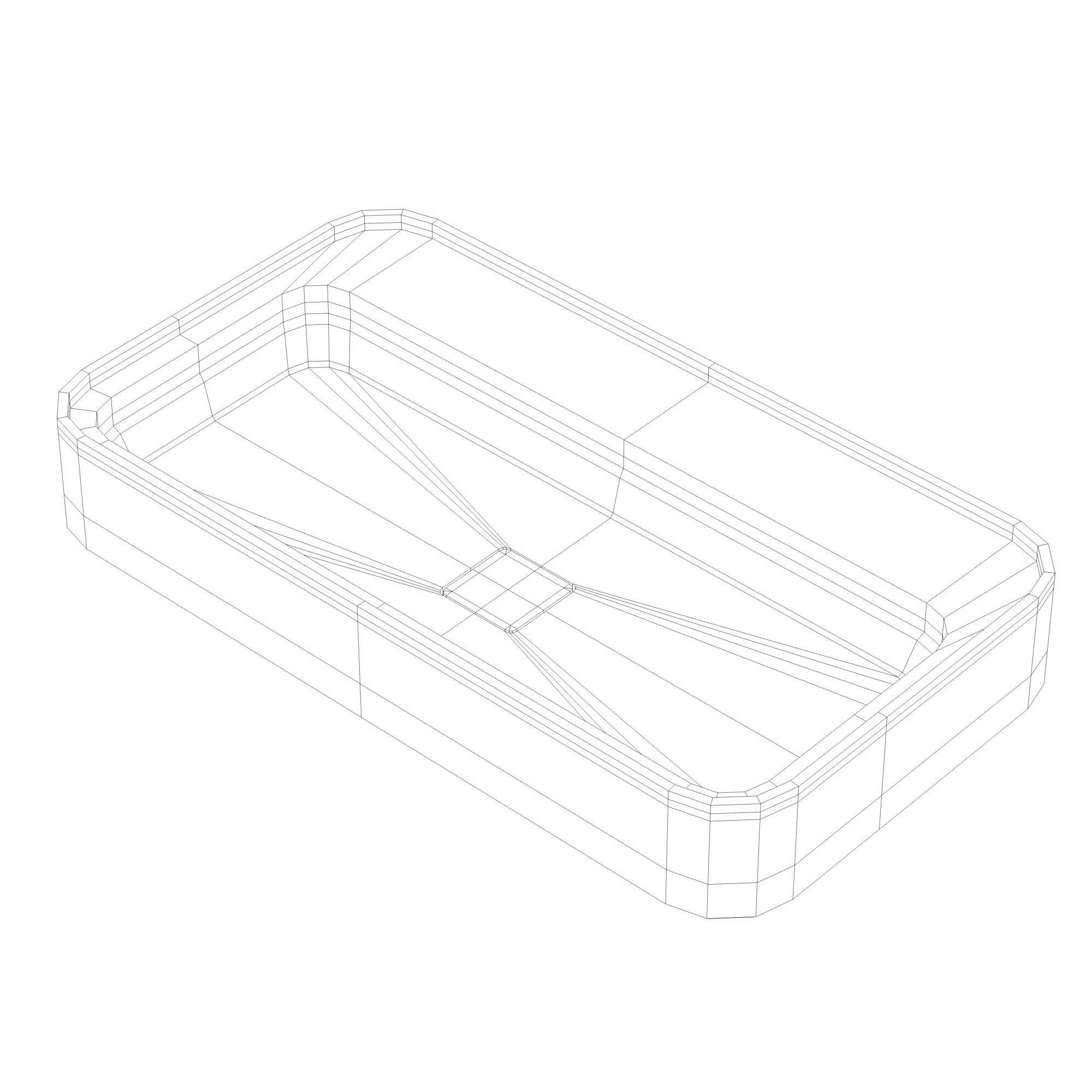 Valdama Cameo Washbasins Low-poly 3D model_15