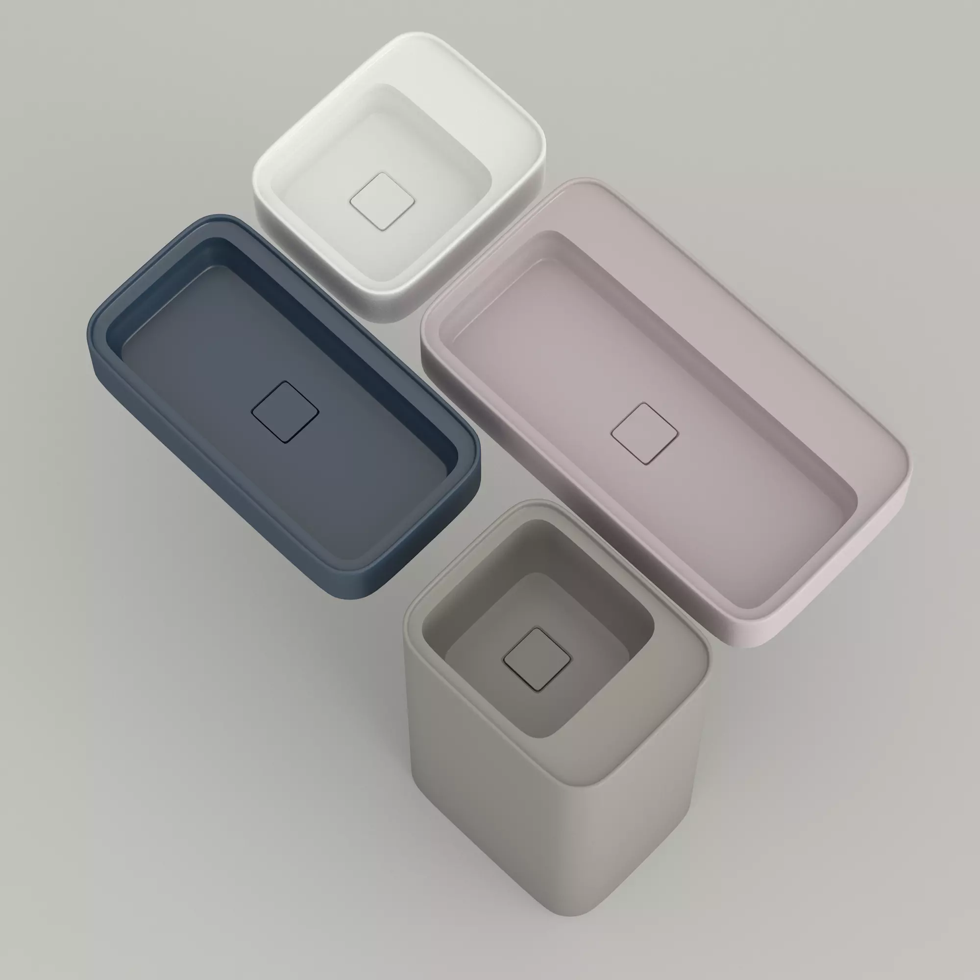 Valdama Cameo Washbasins Low-poly 3D model_0