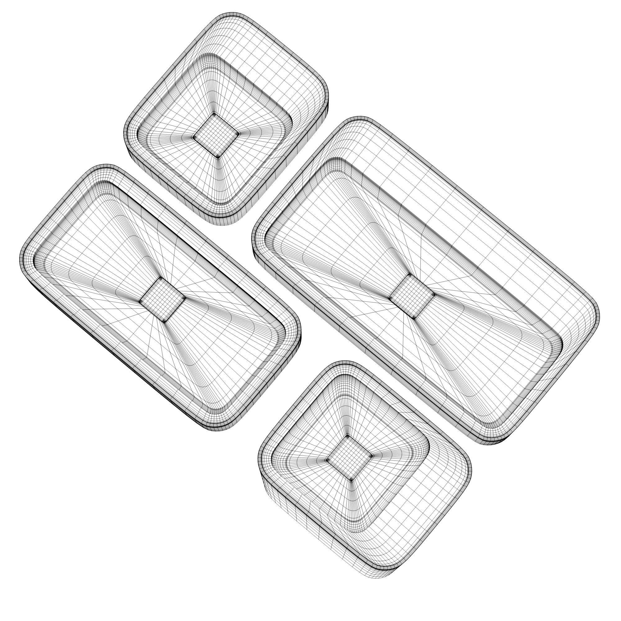 Valdama Cameo Washbasins Low-poly 3D model_2