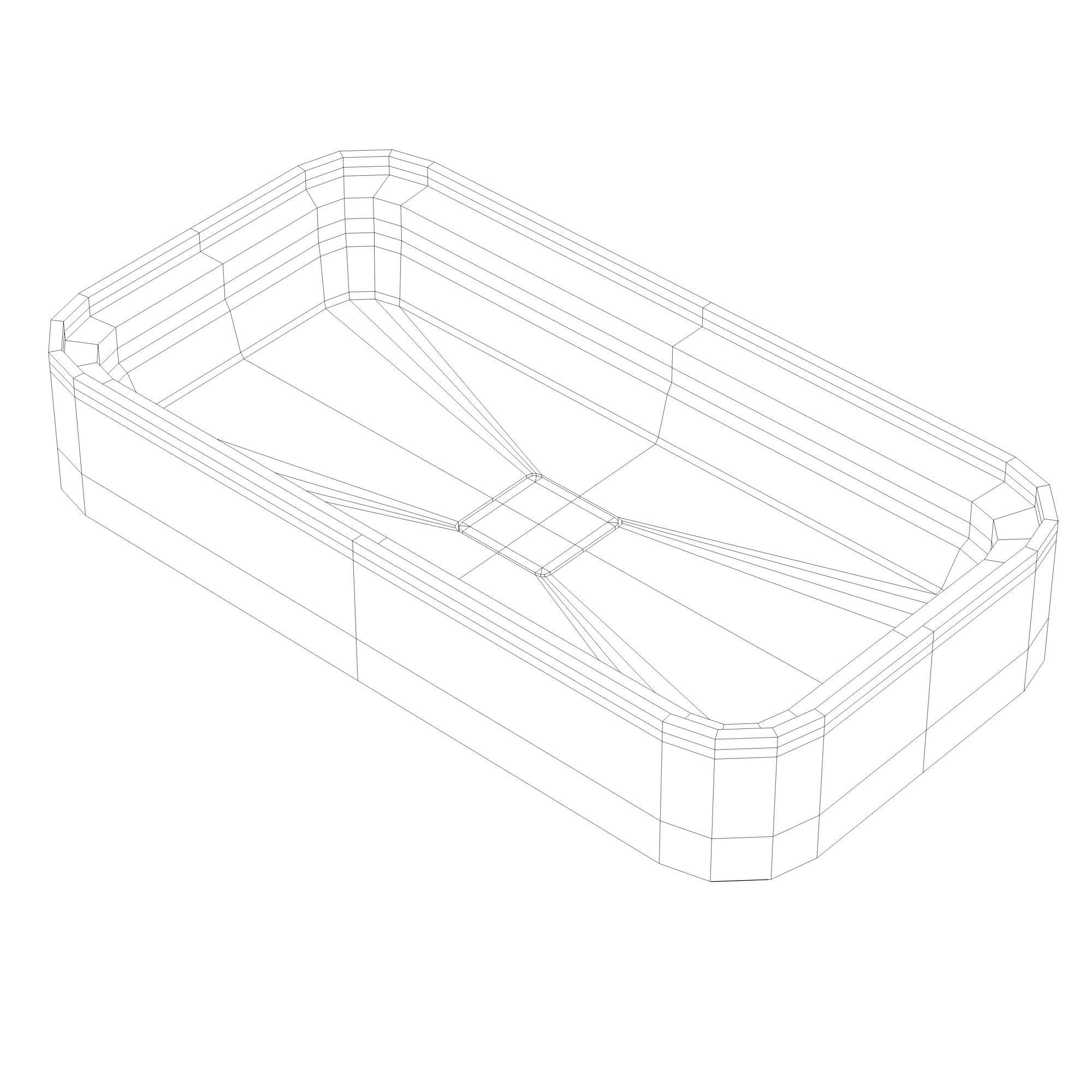 Valdama Cameo Washbasins Low-poly 3D model_11