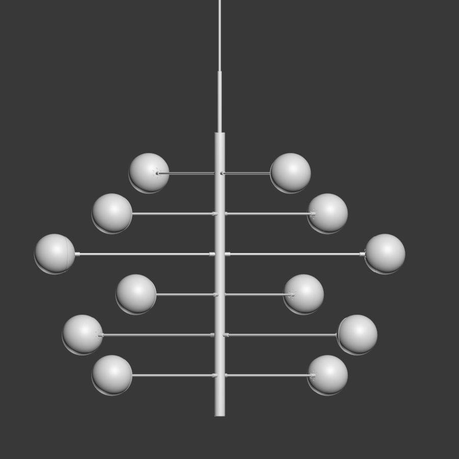 Payne Chandelier Loungelovers 3D model_2